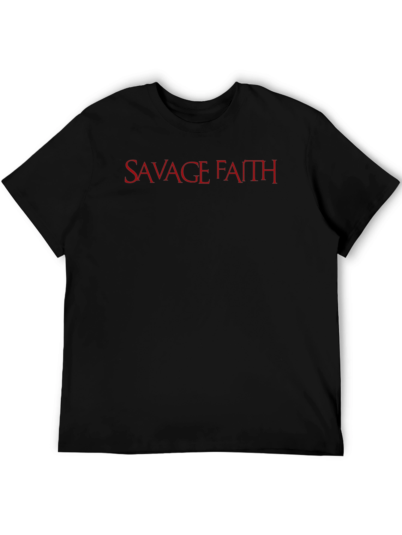 Savage Faith Graphic Tee - Red Letter Print