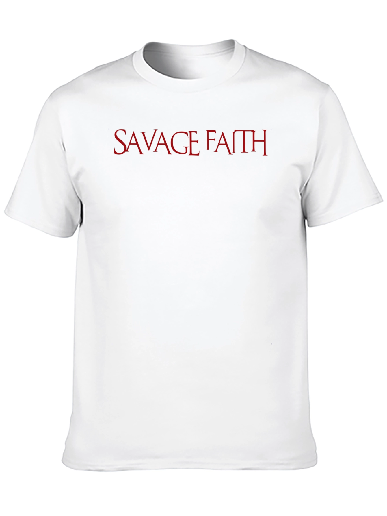 Savage Faith Graphic Tee - Red Letter Print