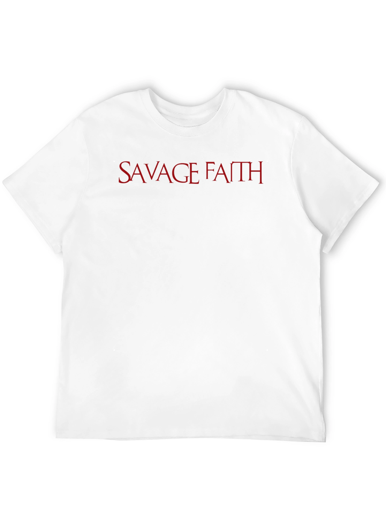 Savage Faith Graphic Tee - Red Letter Print