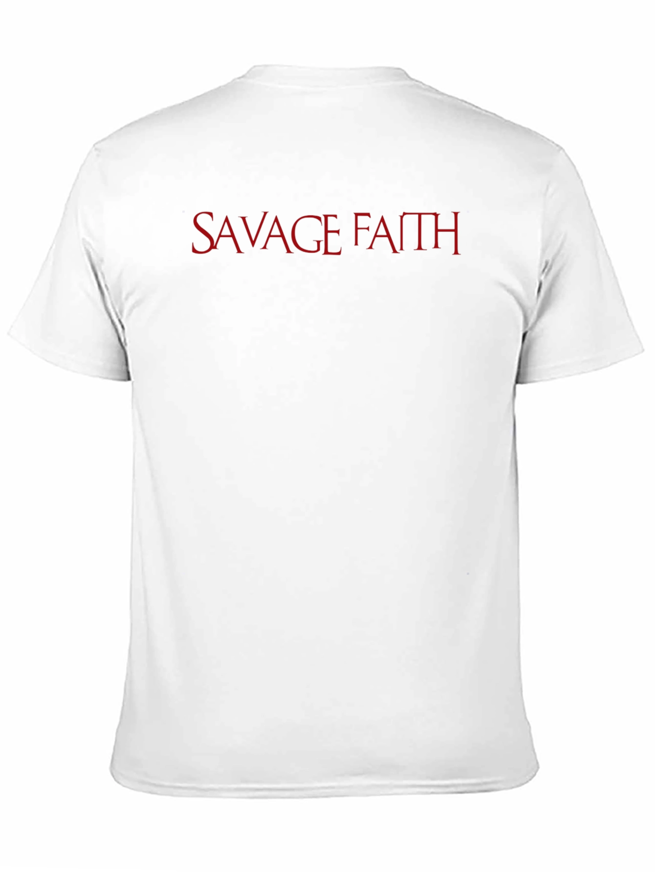 Savage Faith Graphic Tee - Red Letter Print