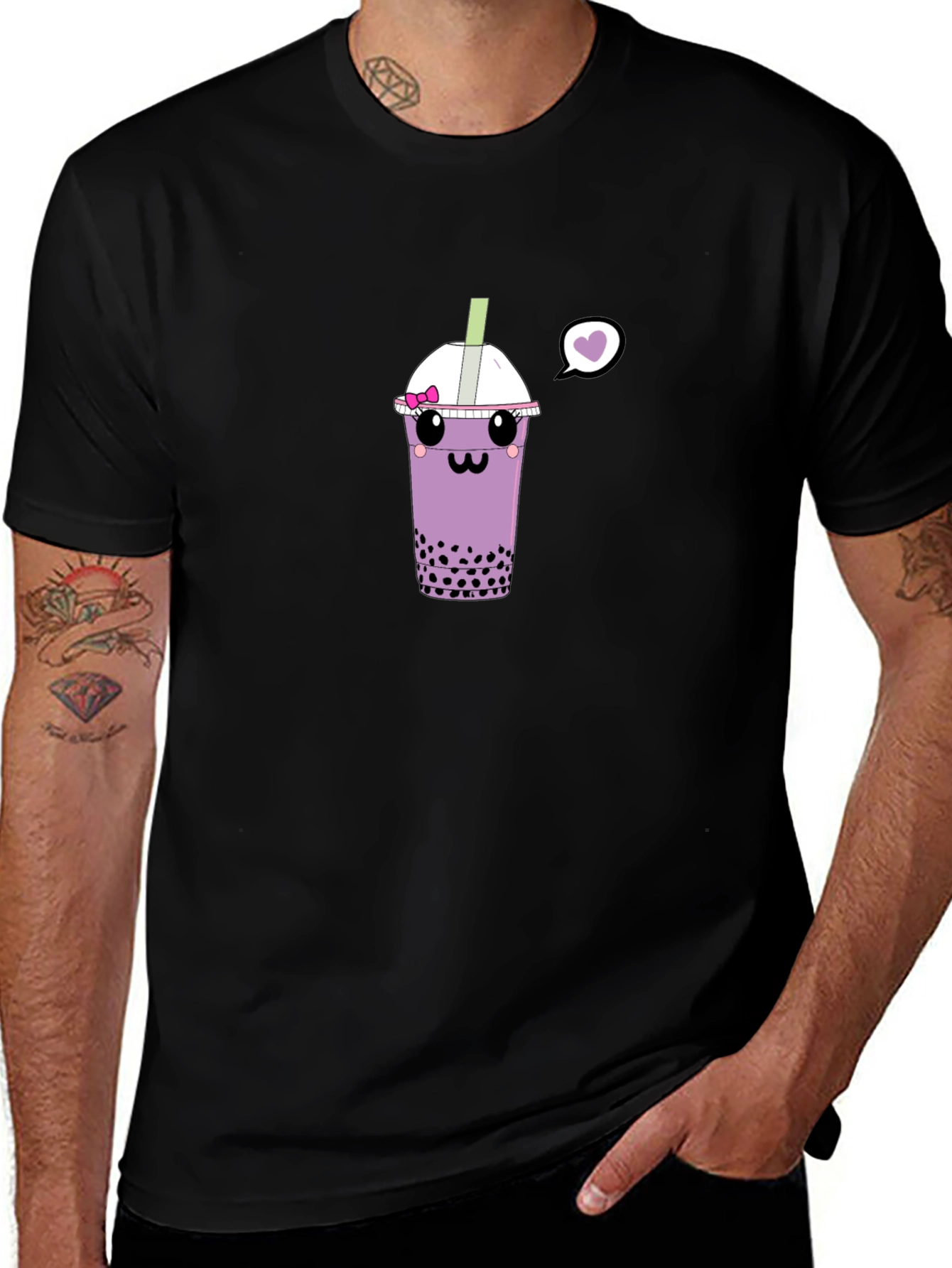 Cute Bubble Tea Graphic T-Shirt