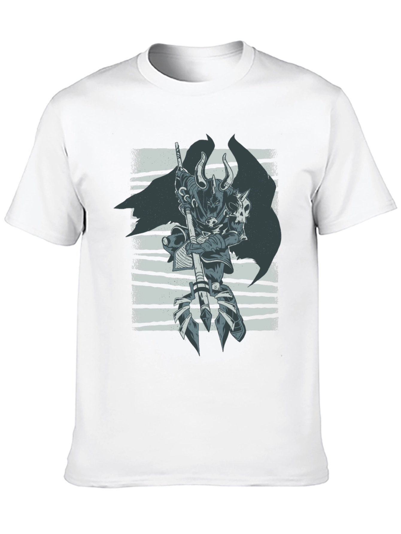 Warrior Graphic Print Black T-Shirt