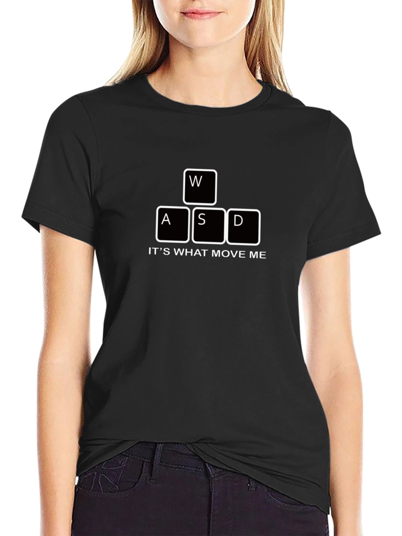 Gamer T-Shirt - WASD Keyboard Print