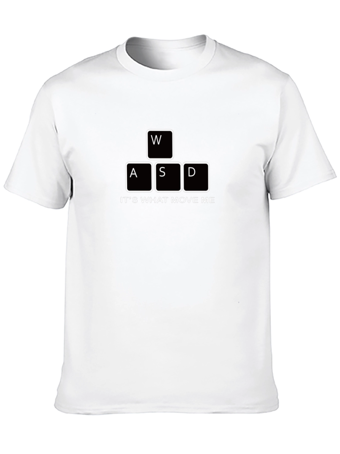 Gamer T-Shirt - WASD Keyboard Print