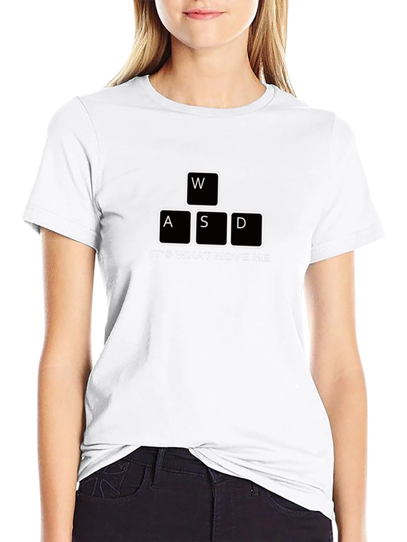 Gamer T-Shirt - WASD Keyboard Print