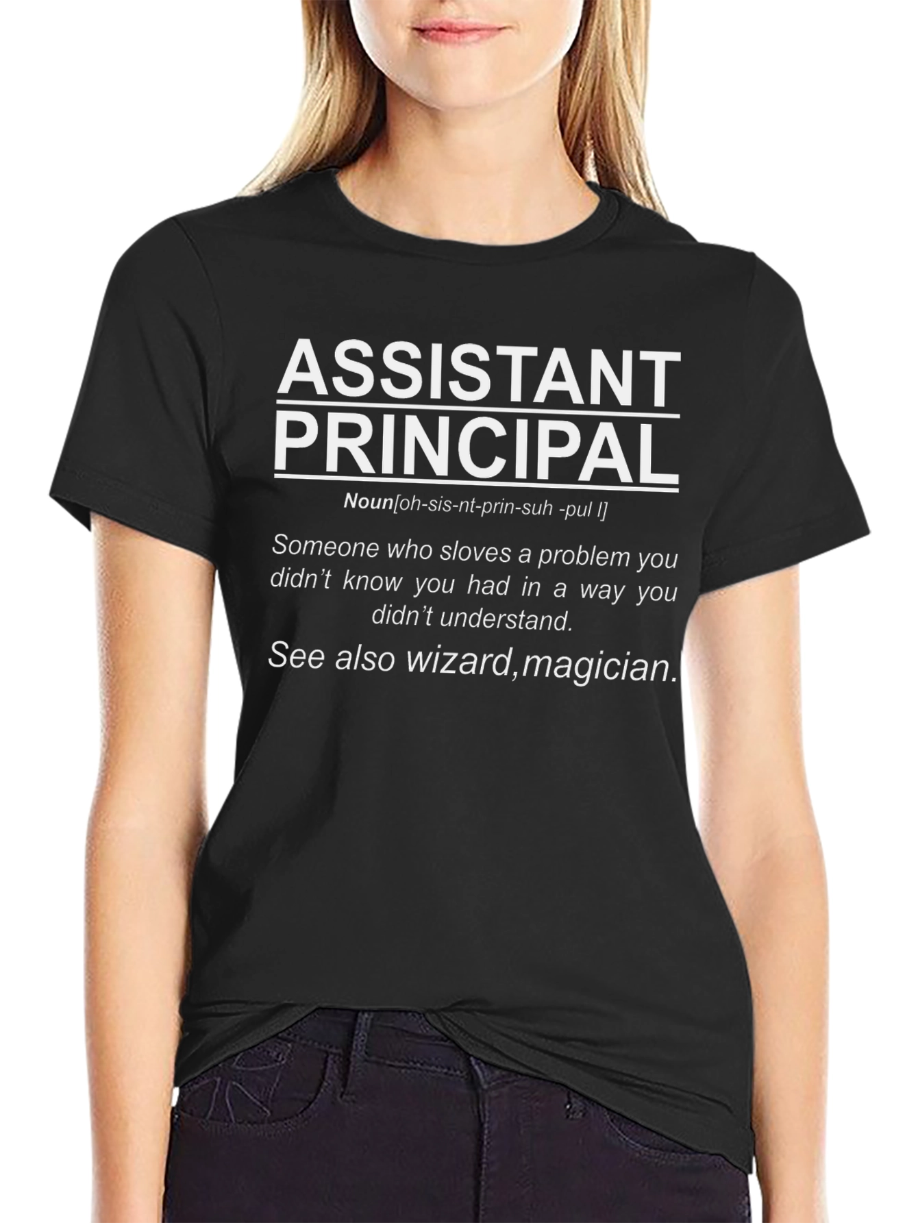 Assistant Principal Definition Black T-Shirt