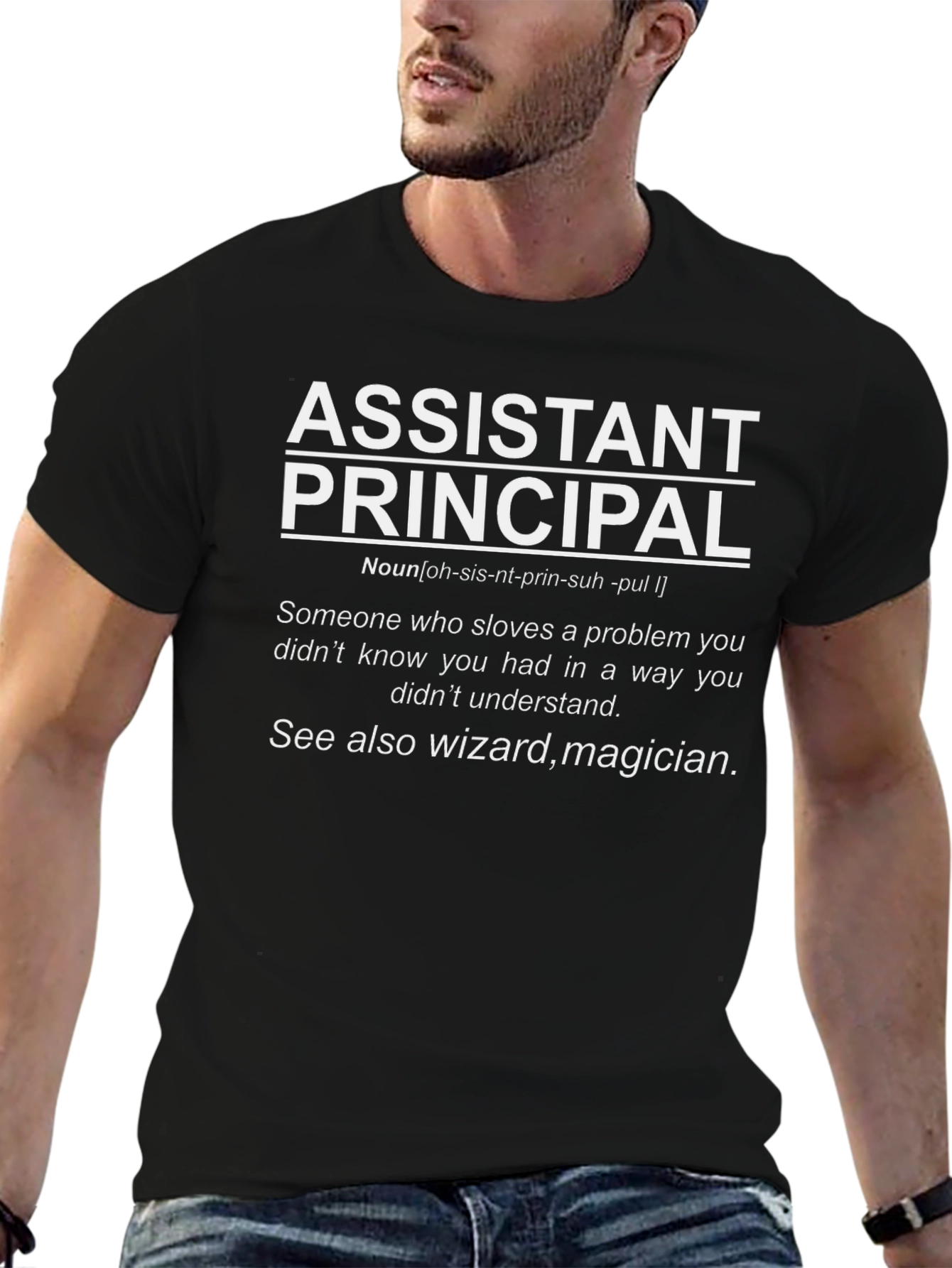 Assistant Principal Definition Black T-Shirt