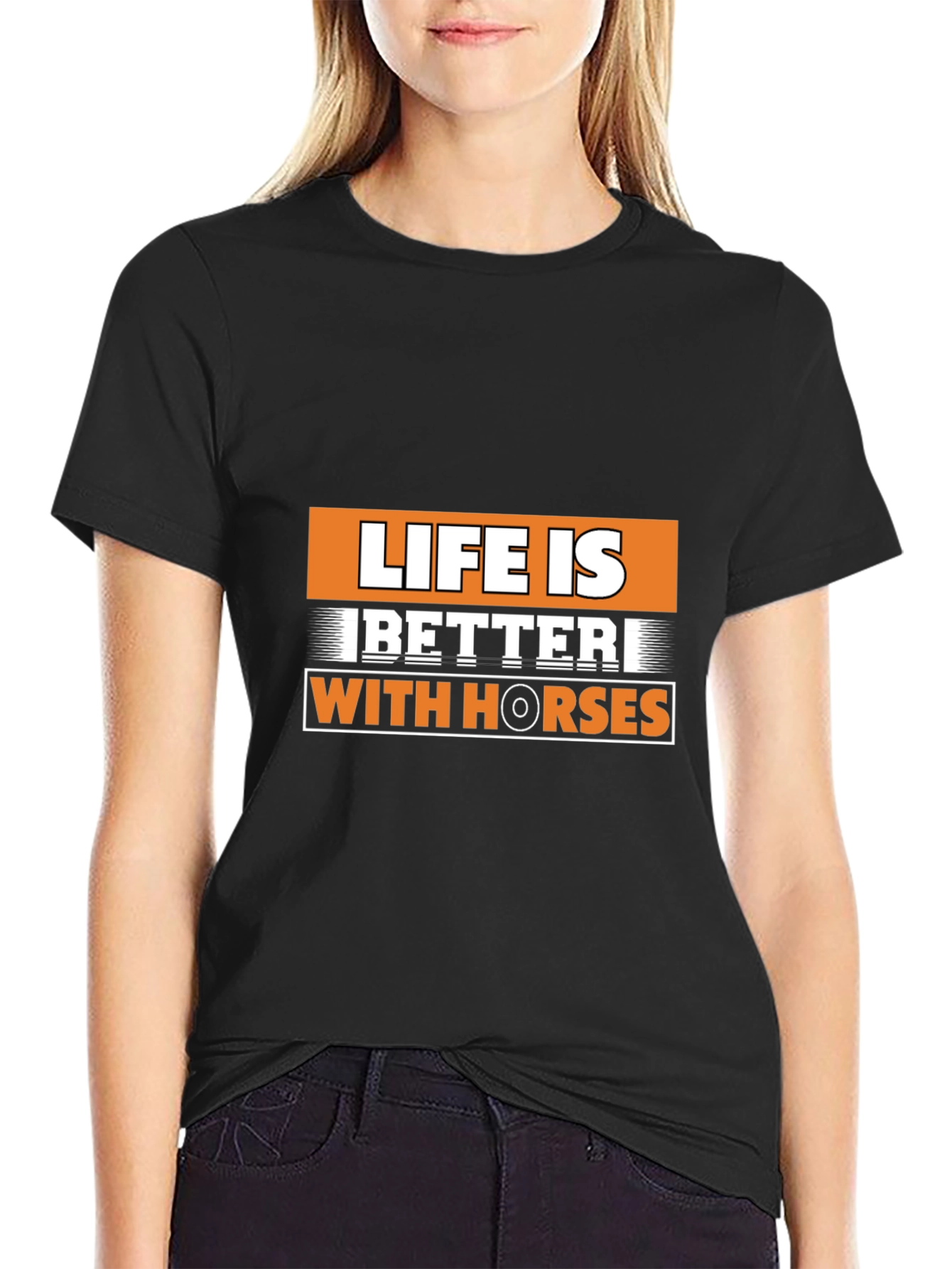Life is Better with Horses Graphic T-Shirt
