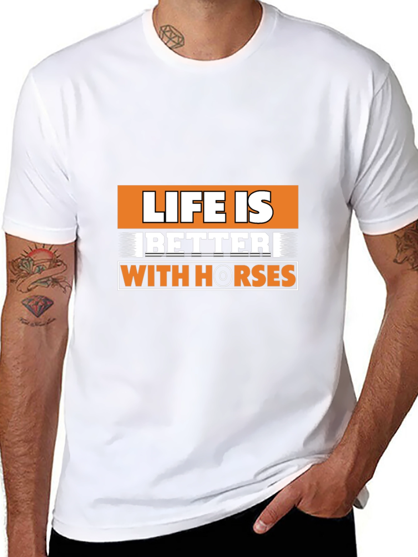 Life is Better with Horses Graphic T-Shirt
