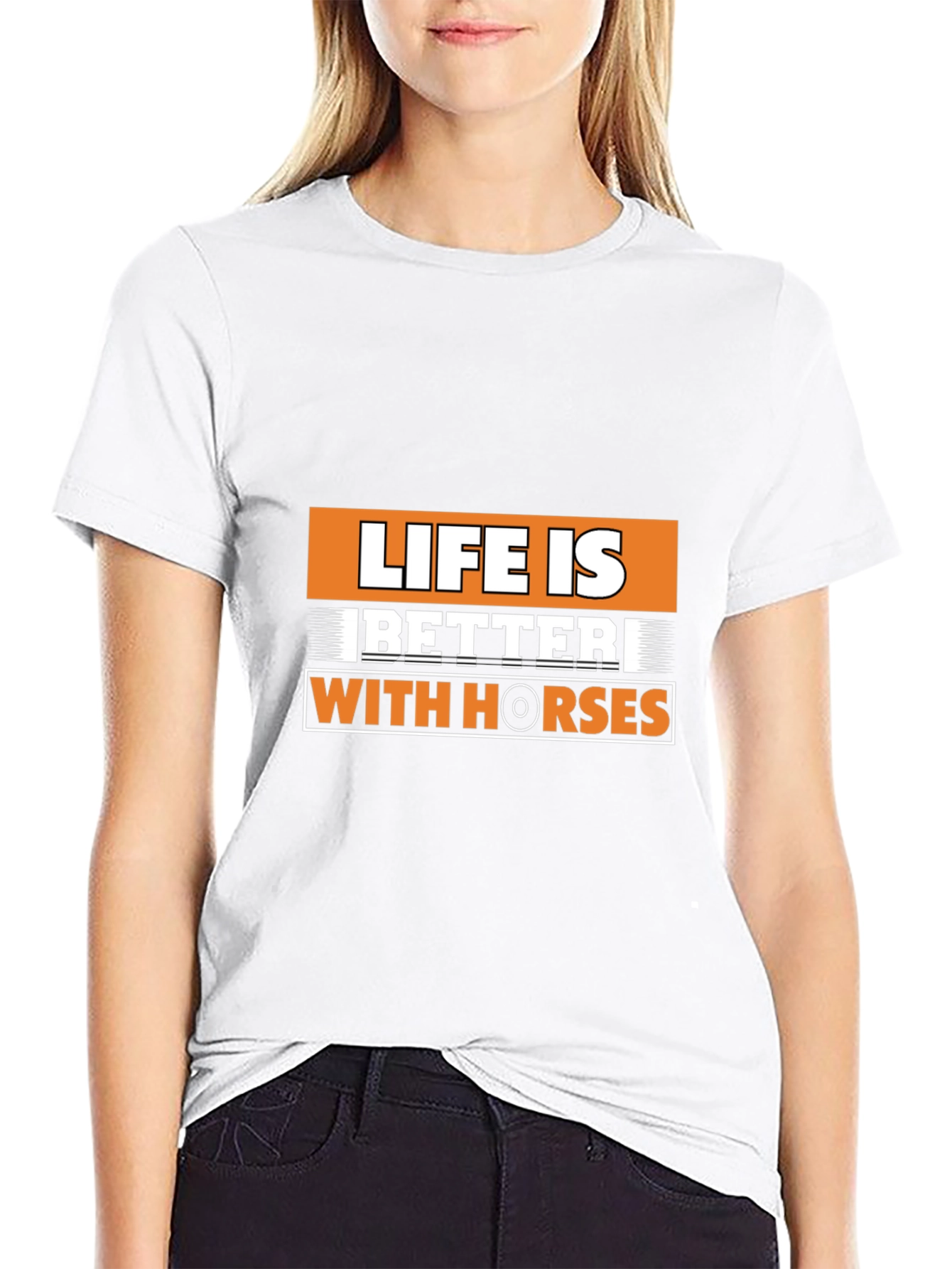 Life is Better with Horses Graphic T-Shirt