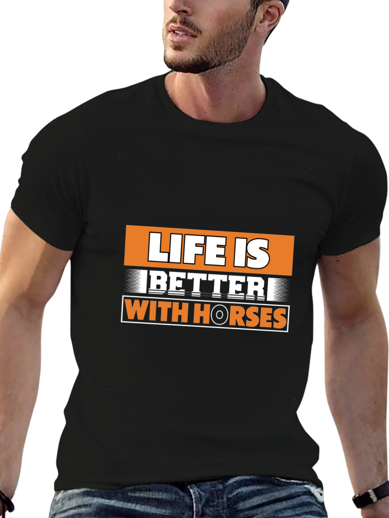 Life is Better with Horses Graphic T-Shirt