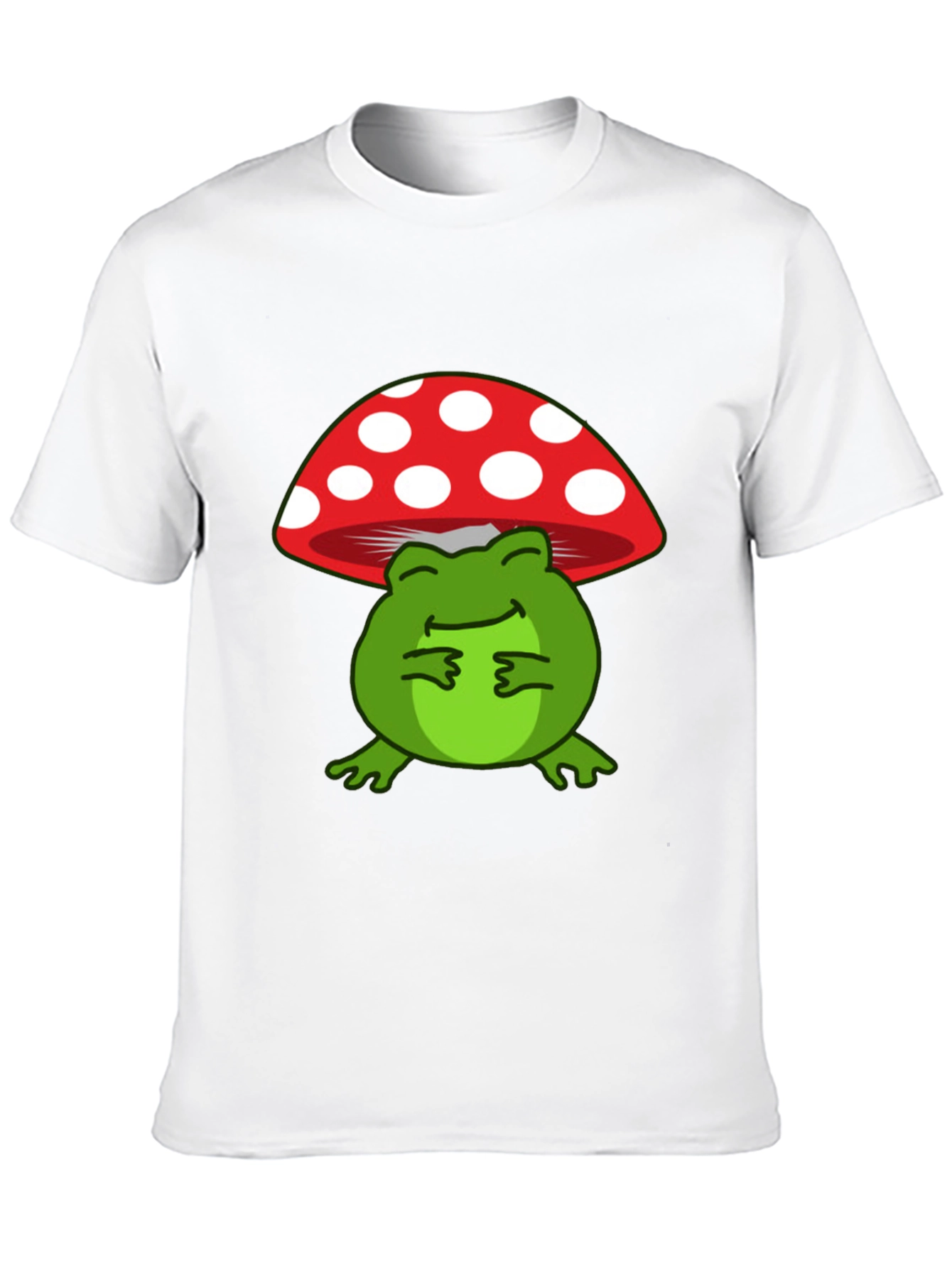 Frog on Mushroom Graphic T-Shirt