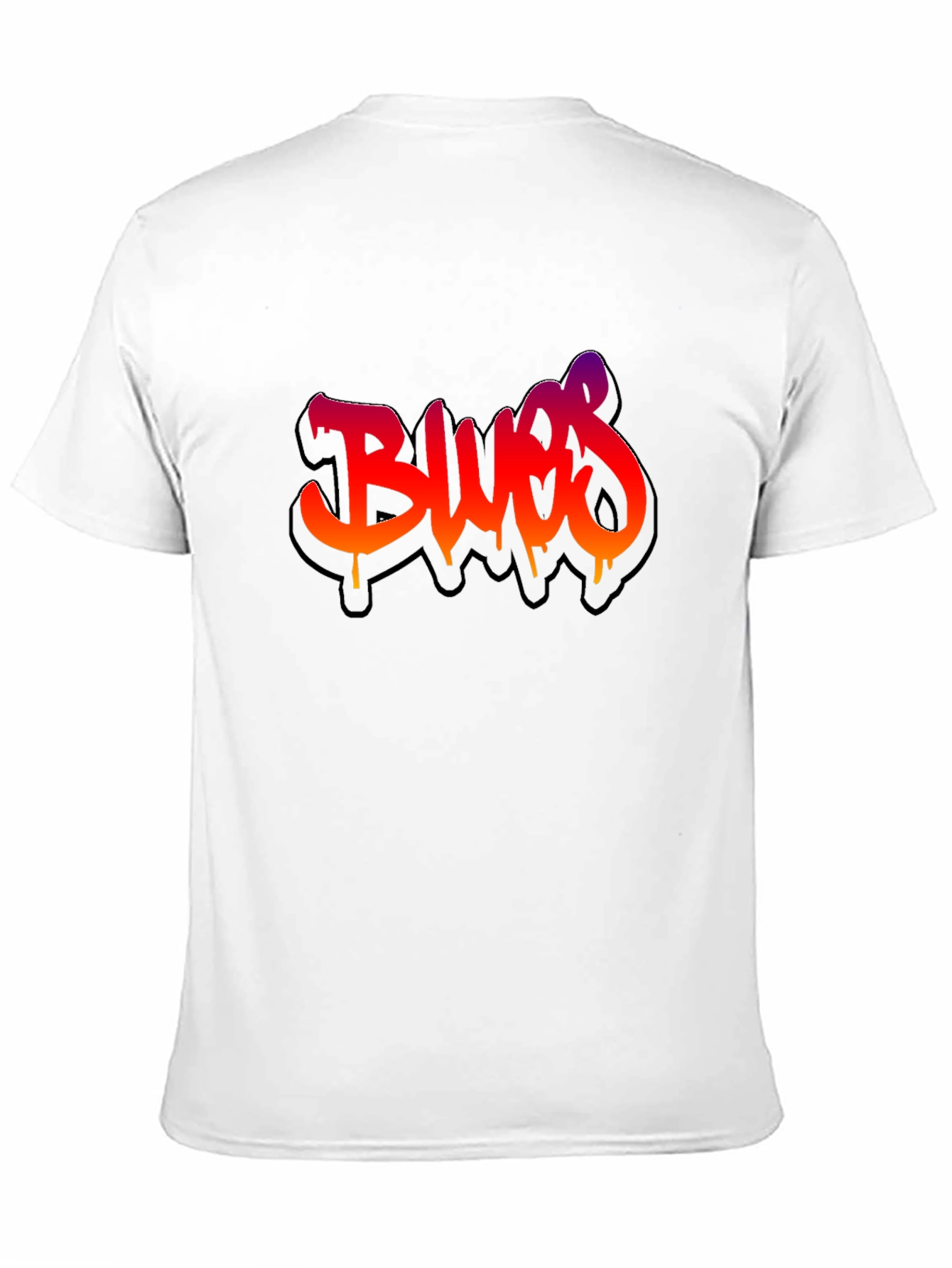 Graffiti Blues Graphic Black T-Shirt