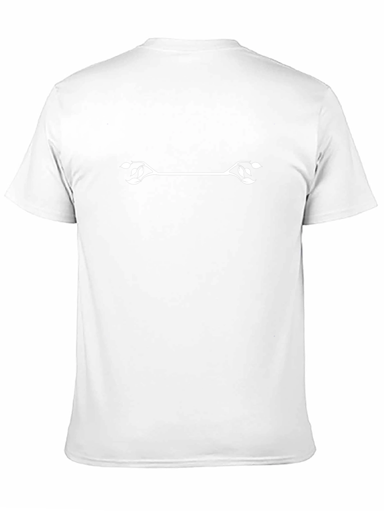 Minimalist Floral Arrow Black T-Shirt