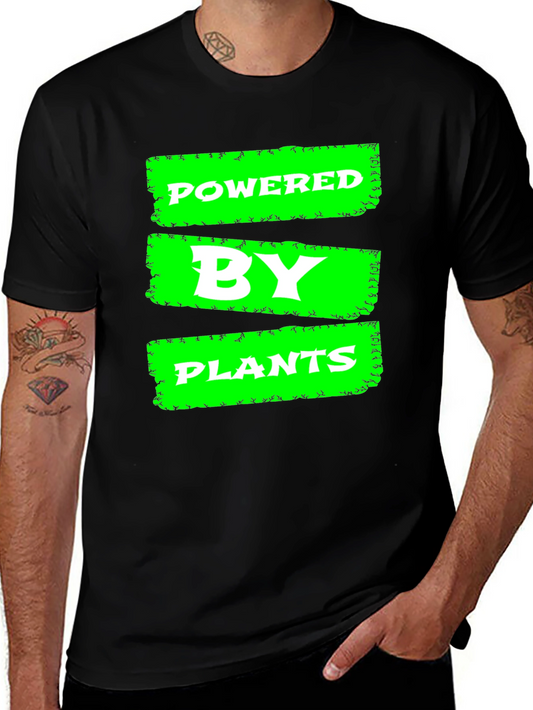 Powered by Plants T-Shirt - Vegan Lifestyle