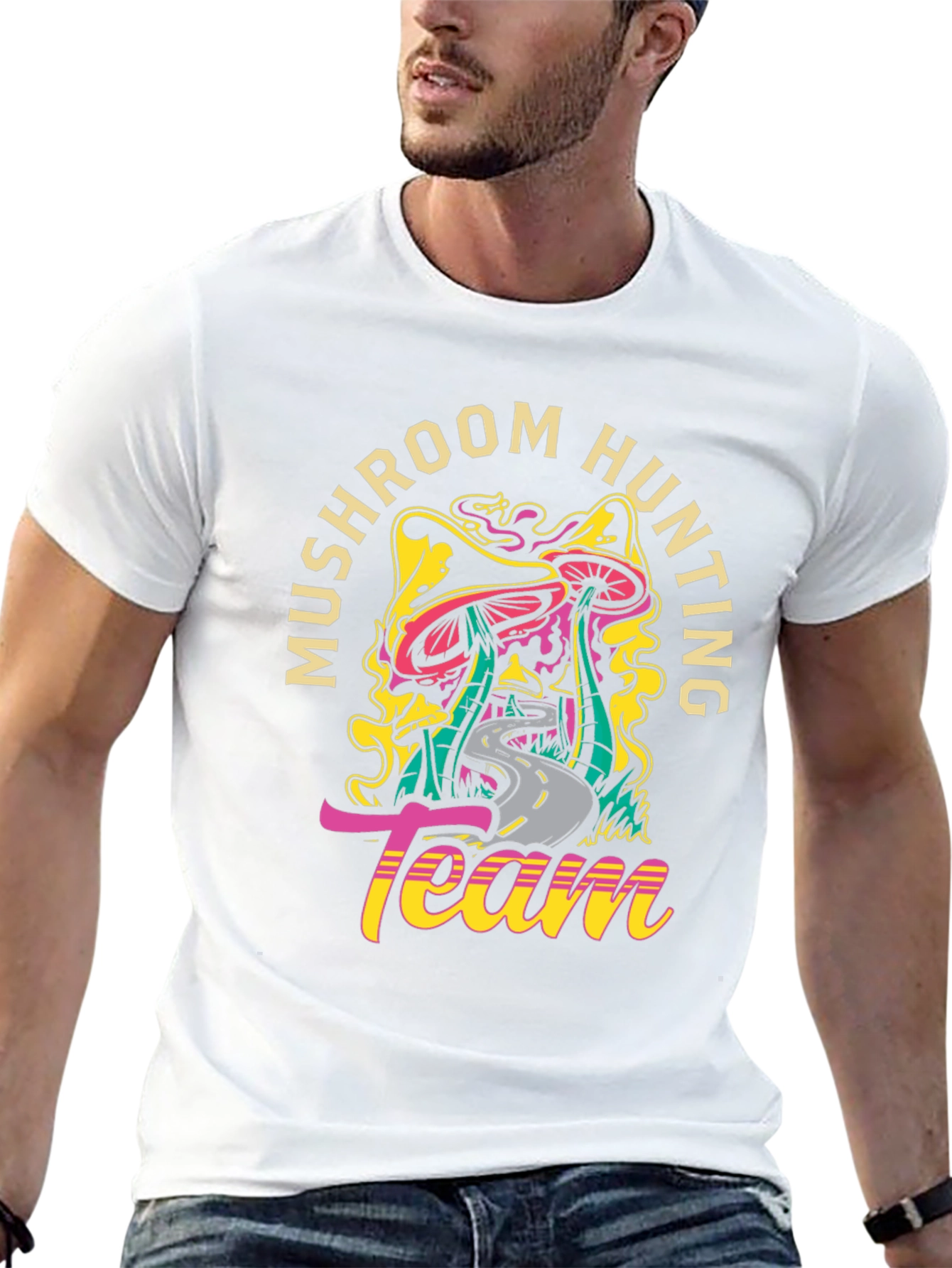 Mushroom Hunting Team Graphic Tee