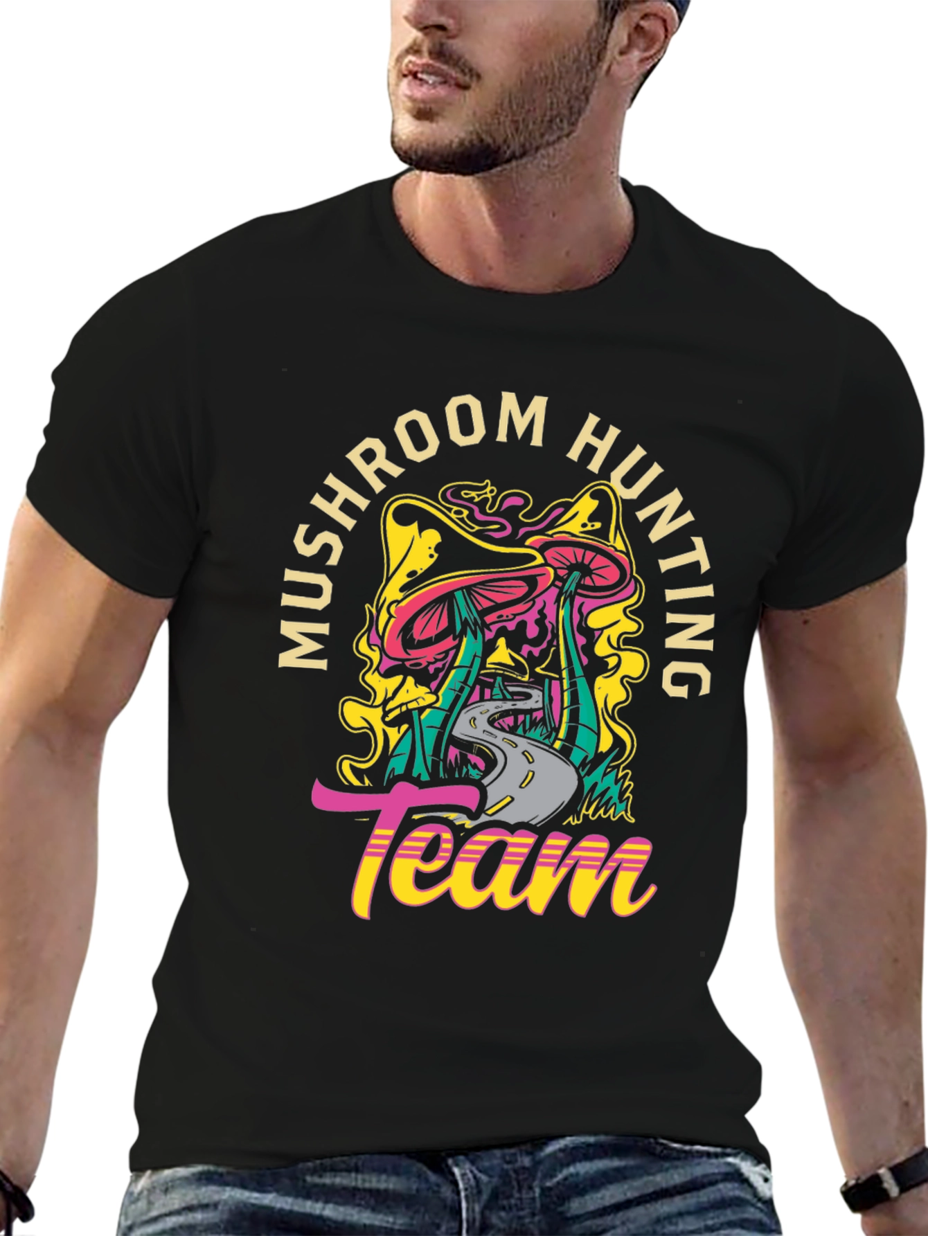 Mushroom Hunting Team Graphic Tee