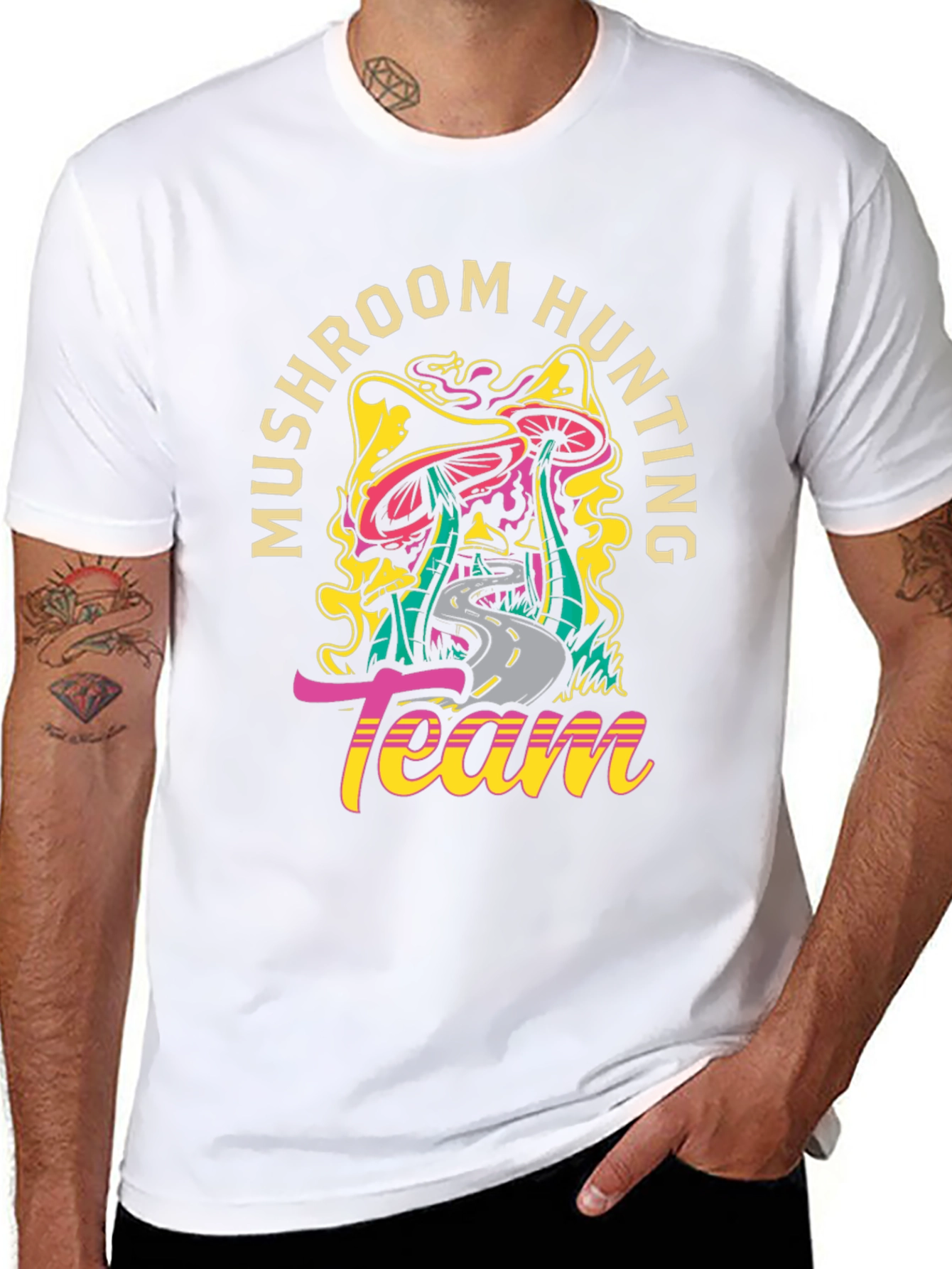 Mushroom Hunting Team Graphic Tee