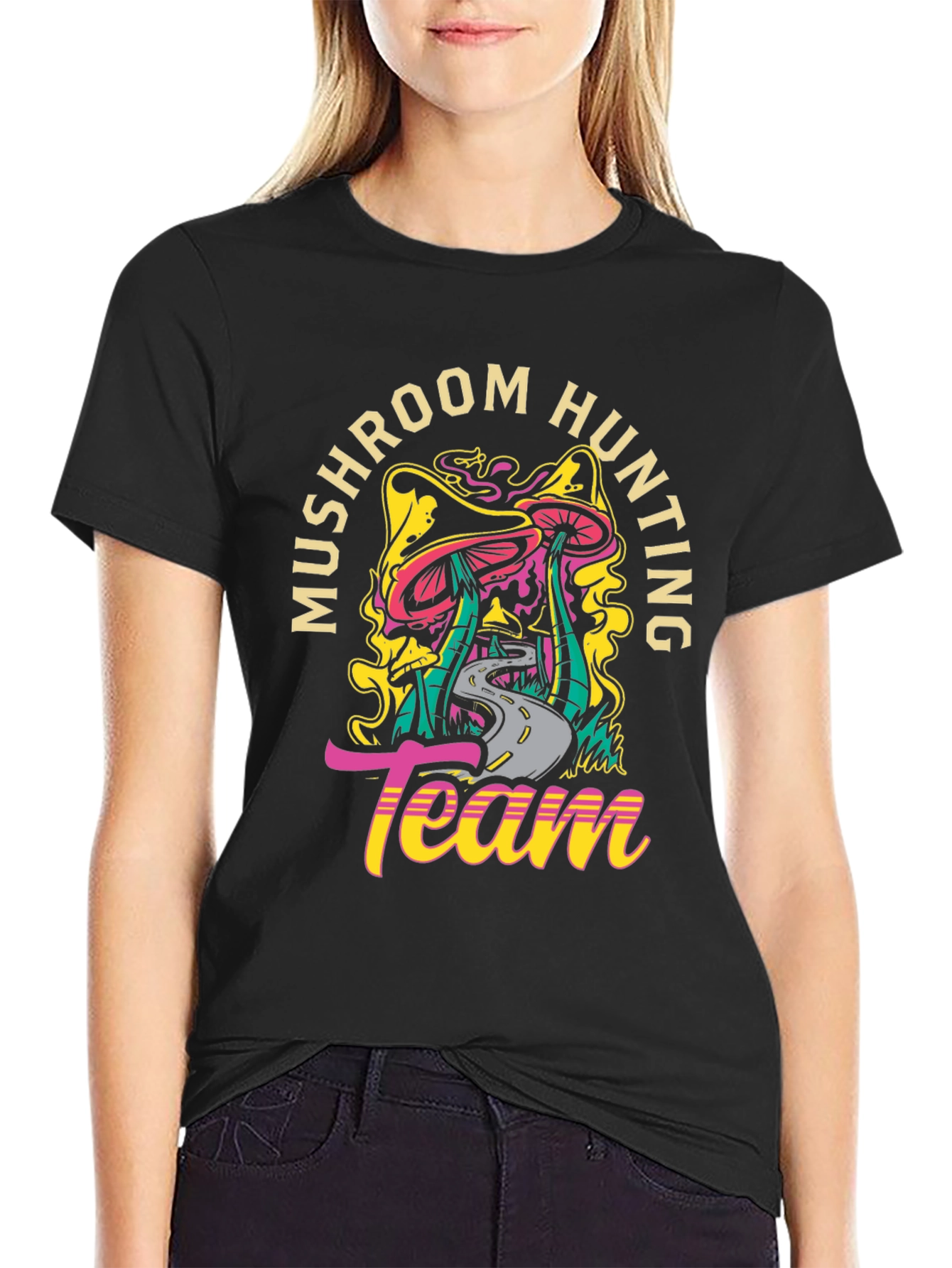 Mushroom Hunting Team Graphic Tee
