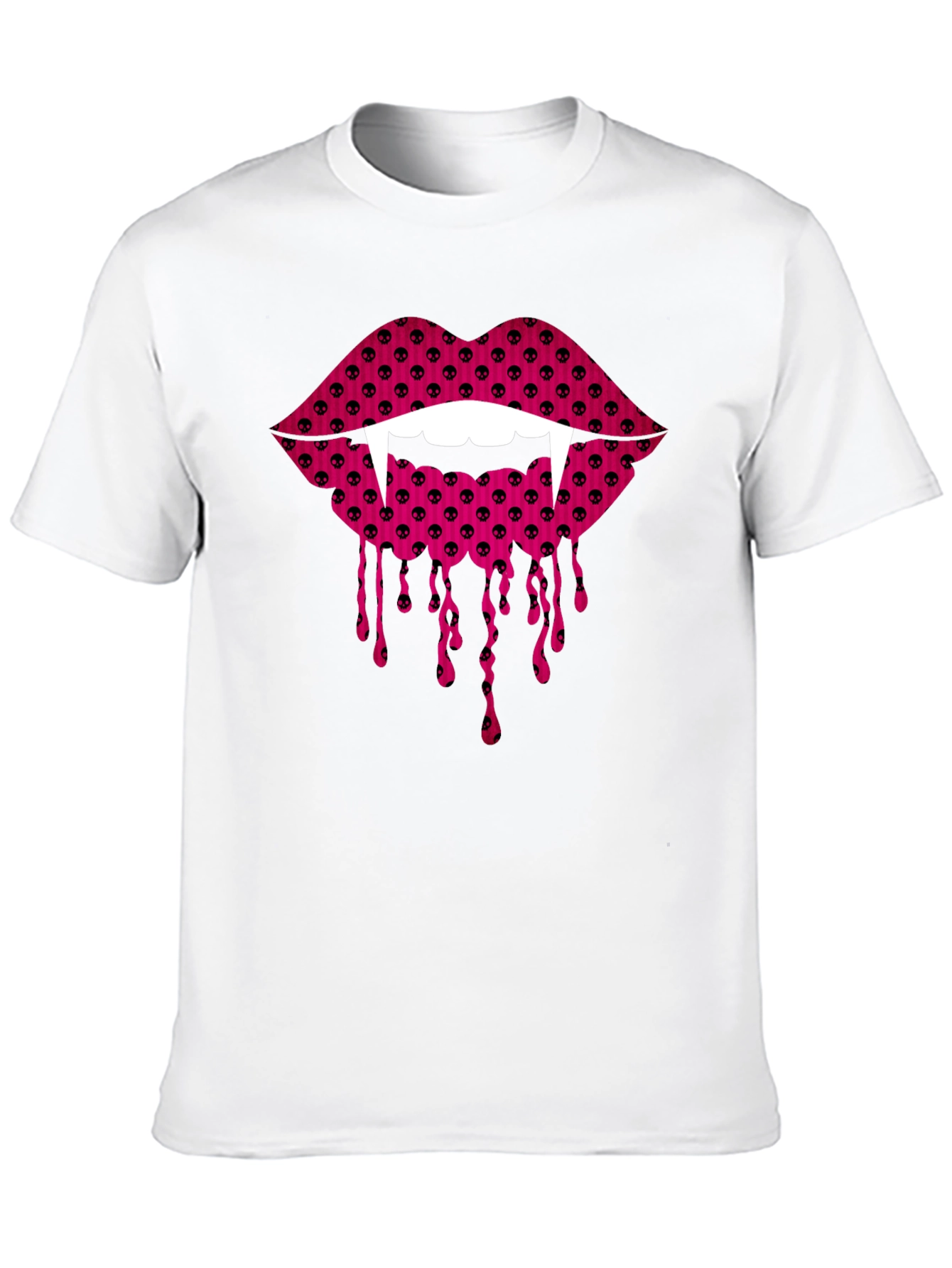 Vampire Lips Black T-Shirt