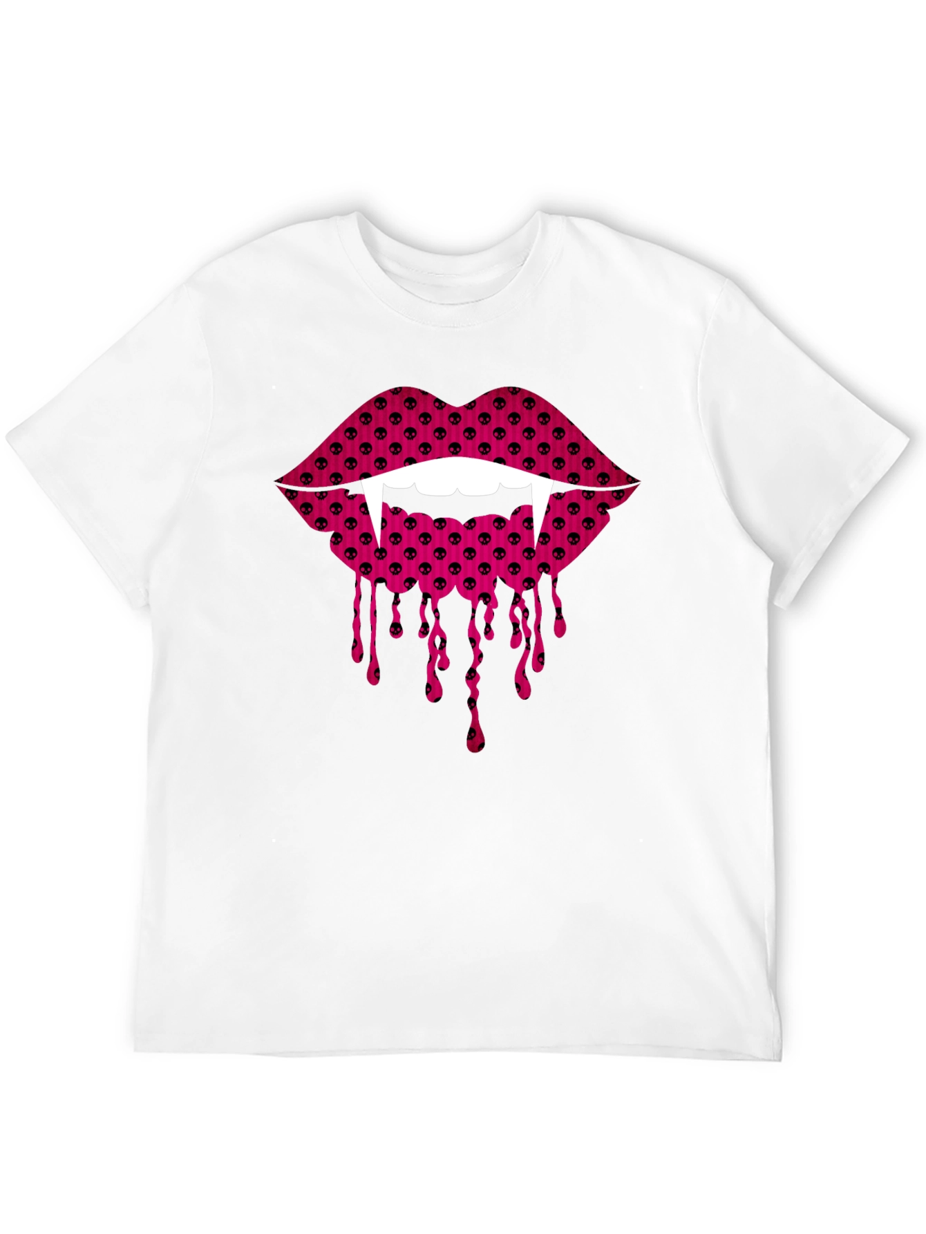 Vampire Lips Black T-Shirt