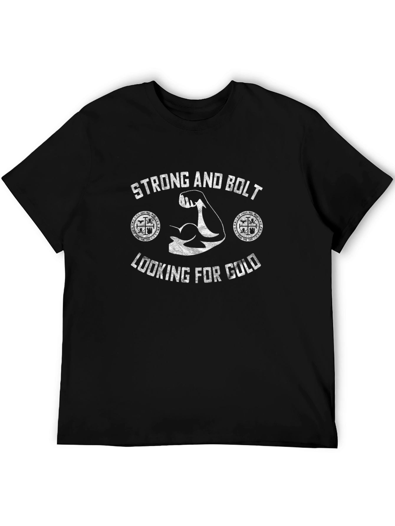 Strong and Bolt T-Shirt Looking for Gold