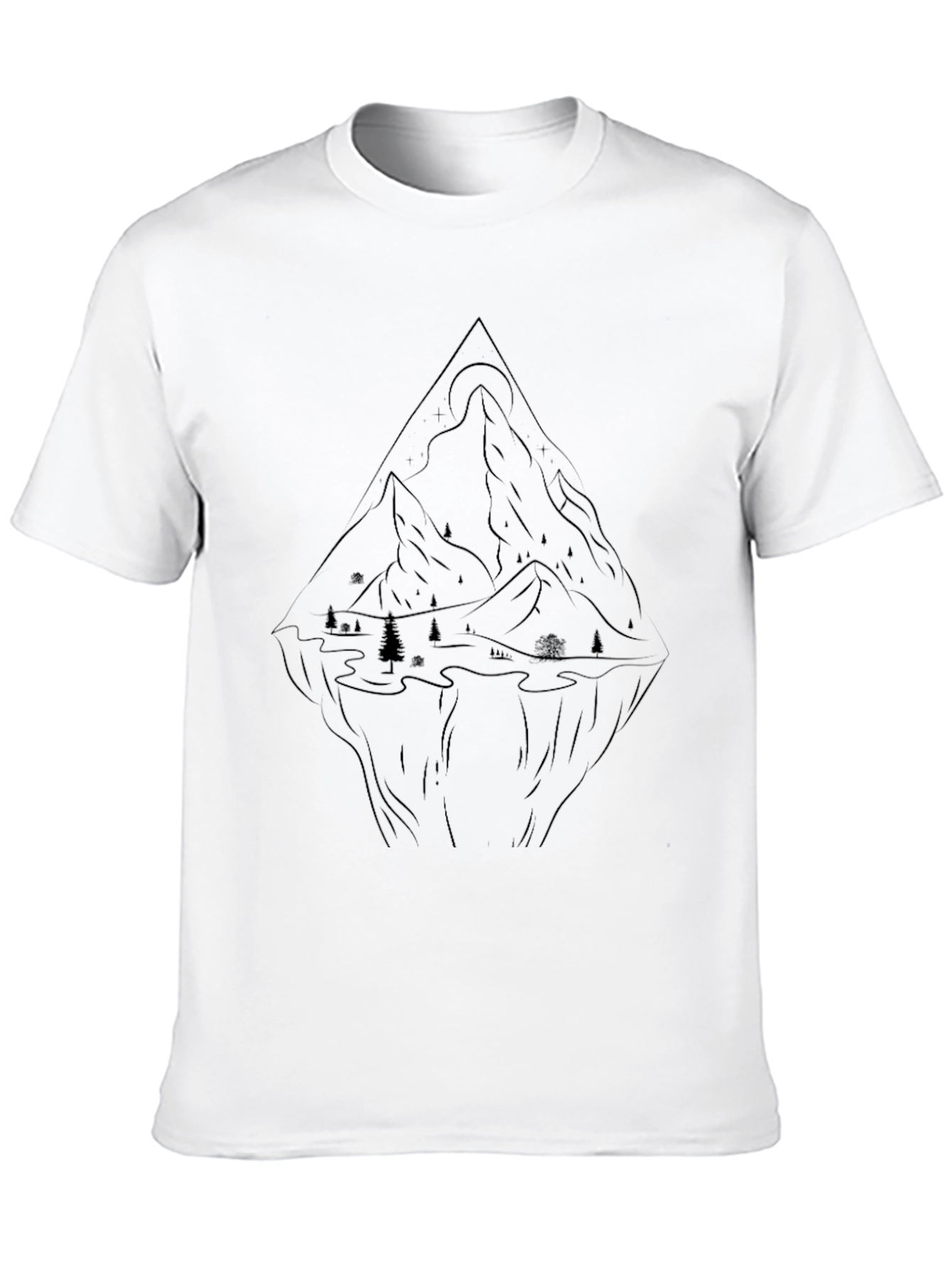 Mountain Graphic Black T-Shirt