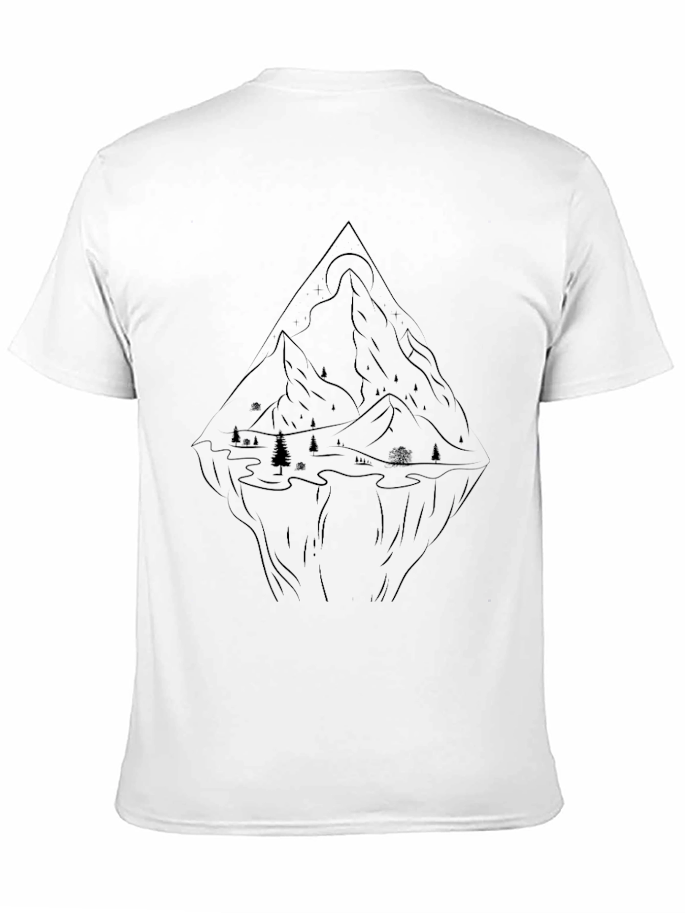 Mountain Graphic Black T-Shirt