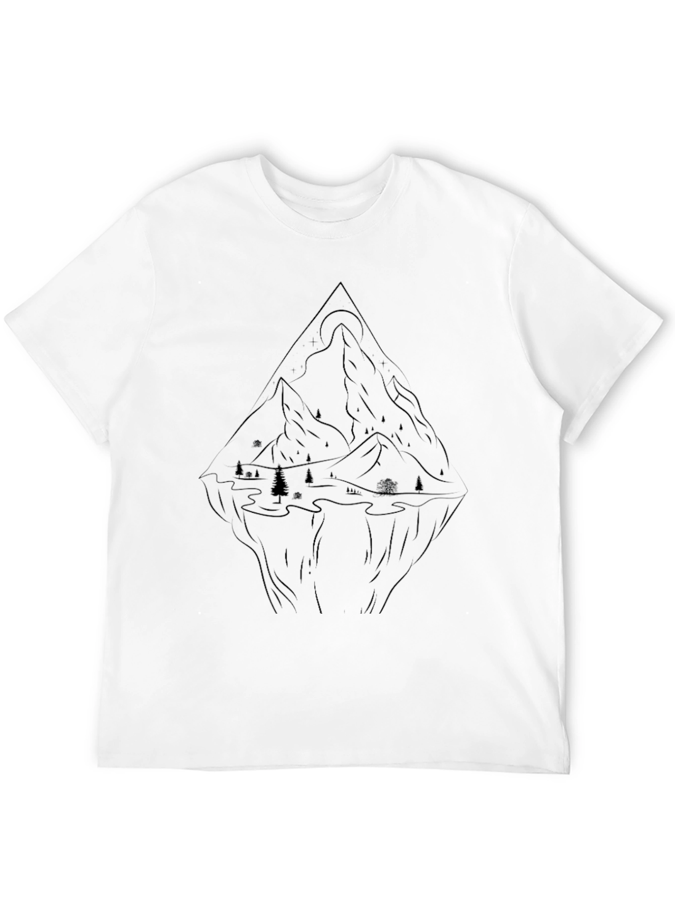 Mountain Graphic Black T-Shirt