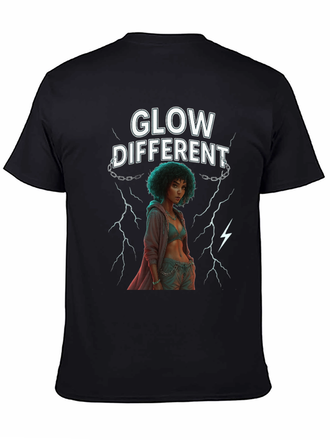 Glow Different Graphic Tee - Stylish Casual Wear