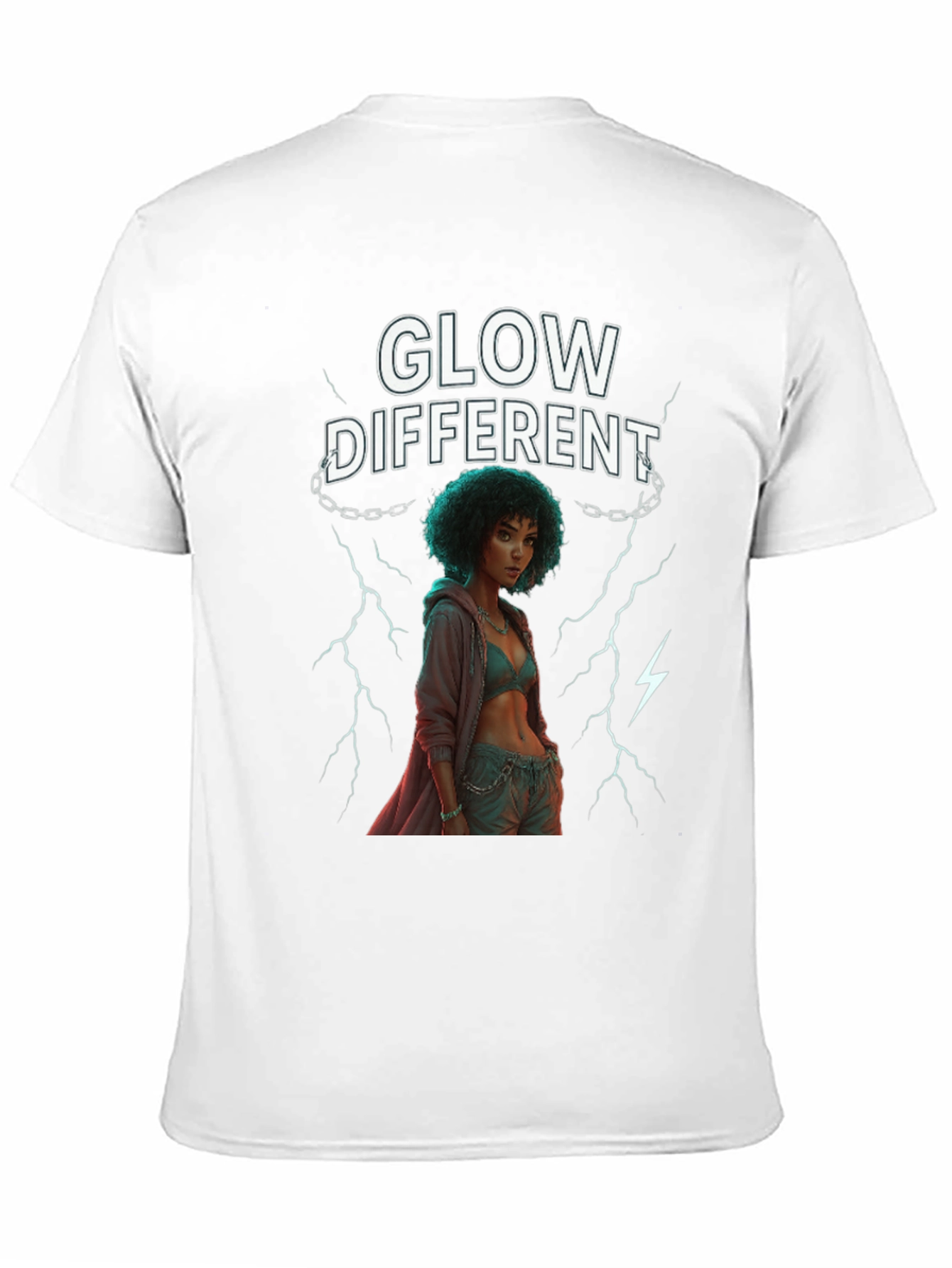 Glow Different Graphic Tee - Stylish Casual Wear