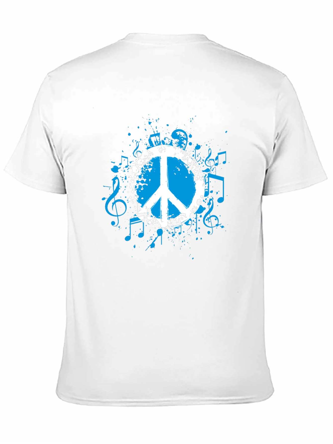 Peace & Music Black Graphic Tee