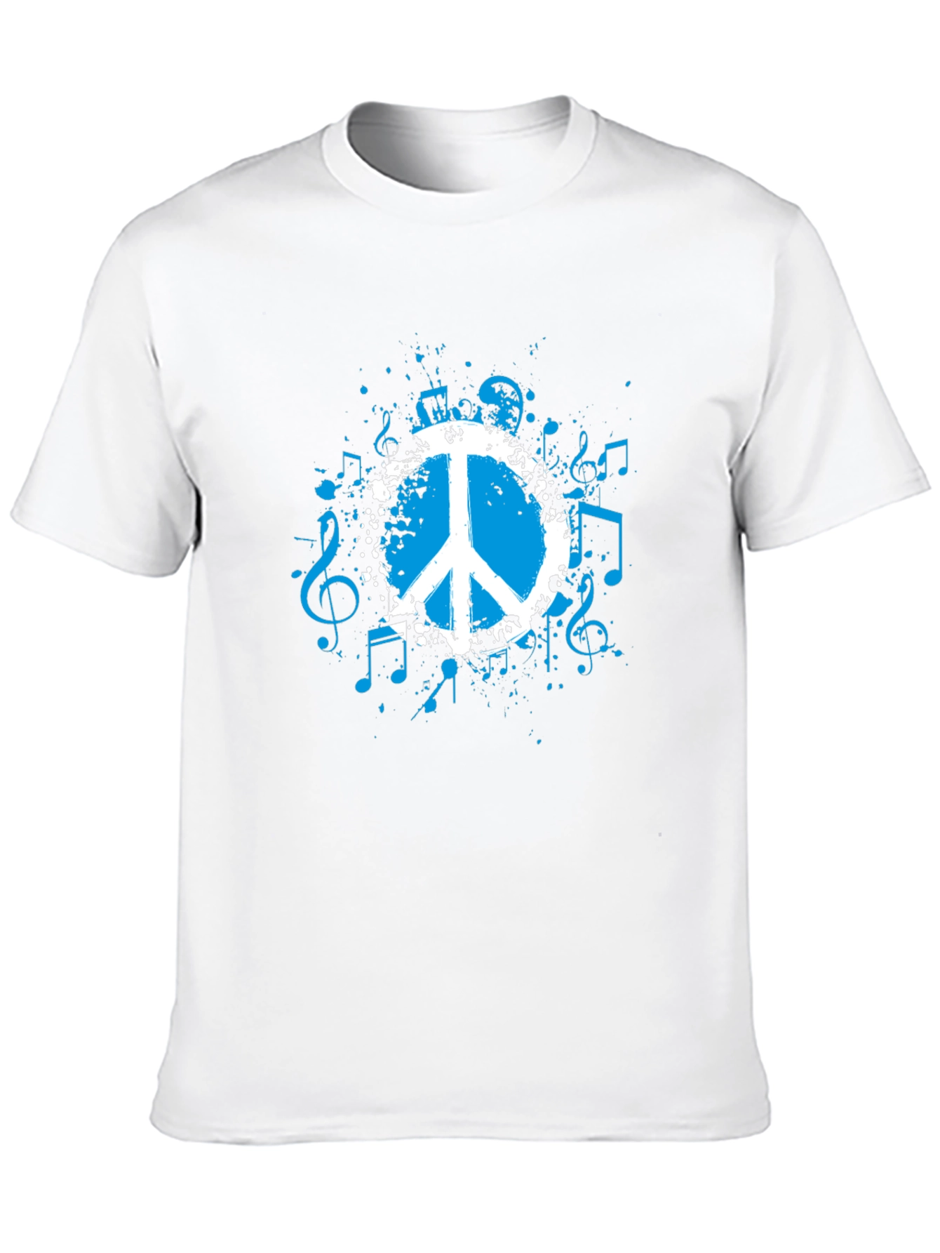 Peace & Music Black Graphic Tee