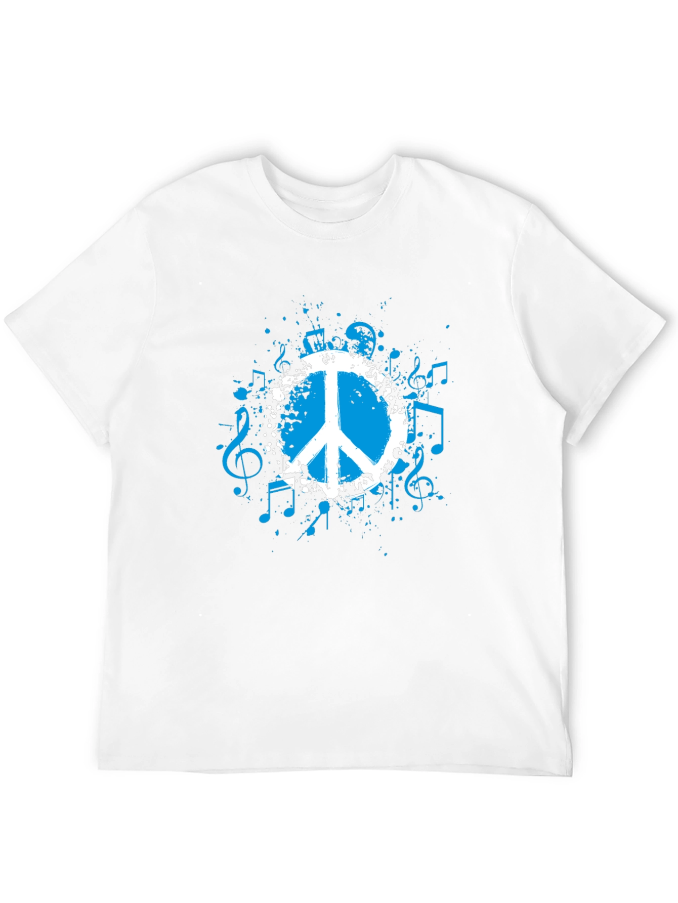 Peace & Music Black Graphic Tee