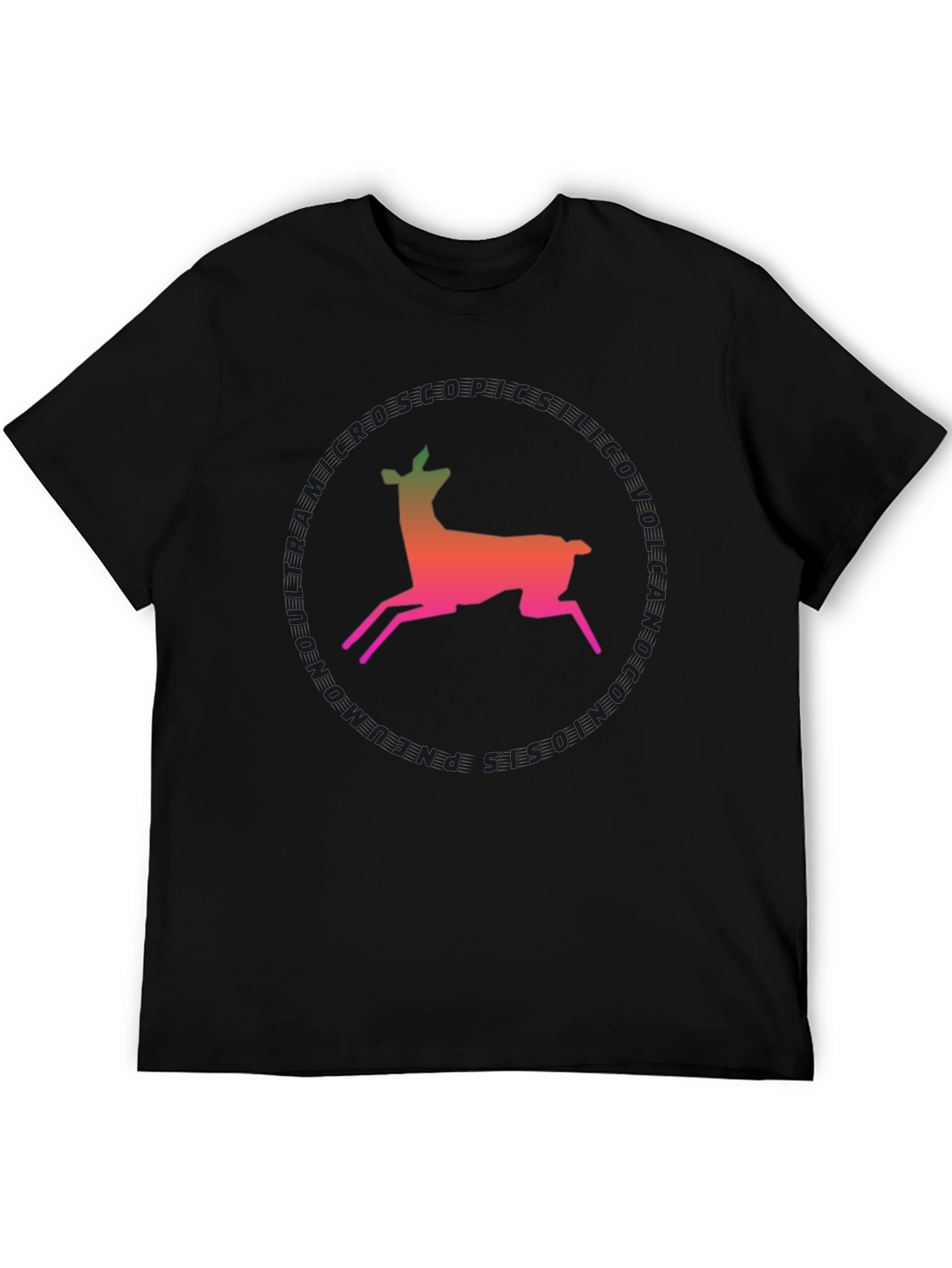 Deer Silhouette T-Shirt - Gradient Design