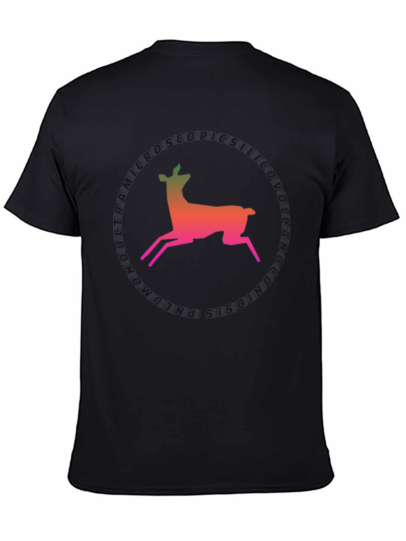 Deer Silhouette T-Shirt - Gradient Design