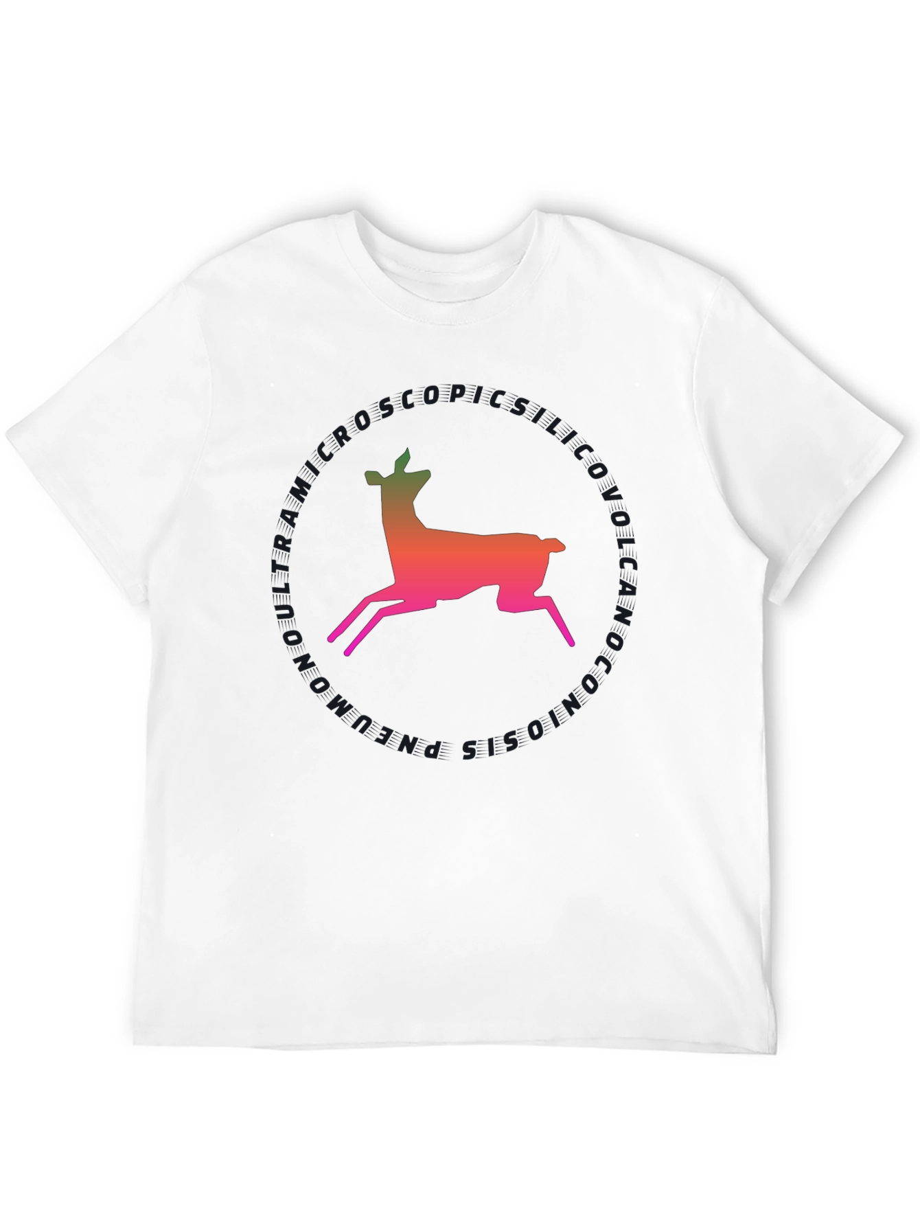Deer Silhouette T-Shirt - Gradient Design