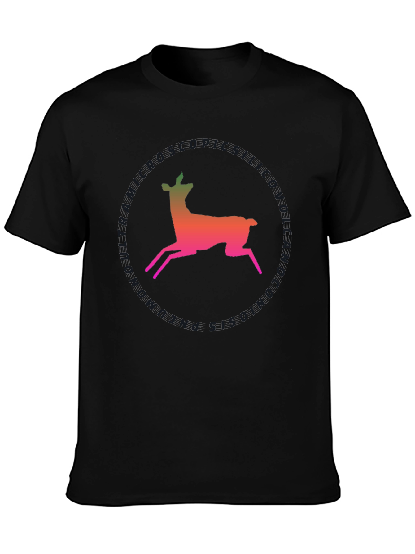 Deer Silhouette T-Shirt - Gradient Design