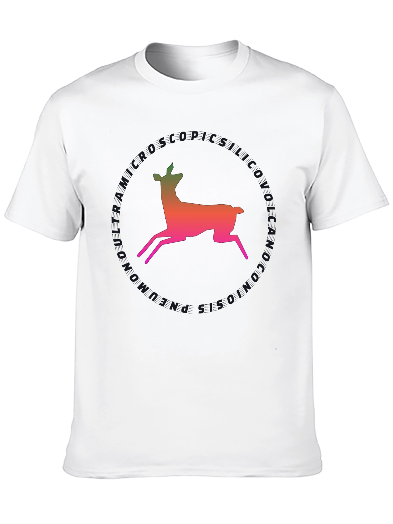 Deer Silhouette T-Shirt - Gradient Design