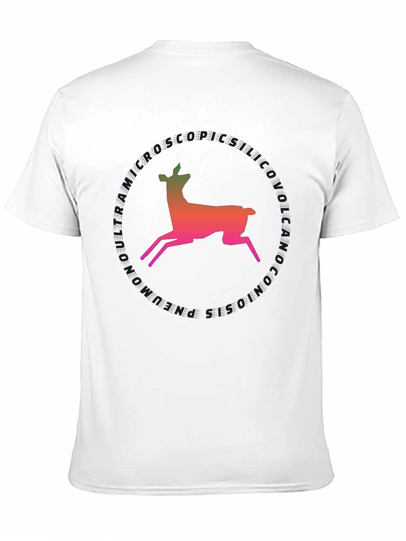 Deer Silhouette T-Shirt - Gradient Design