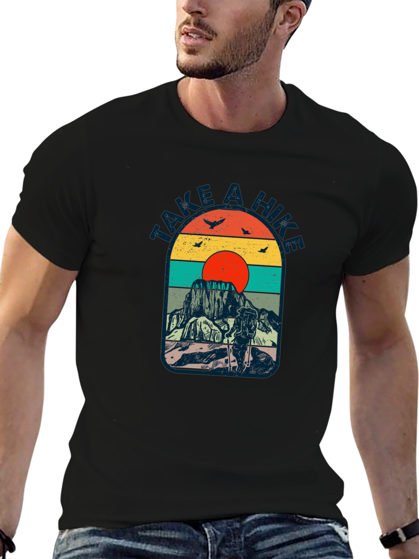 Retro Take a Hike Graphic T-Shirt