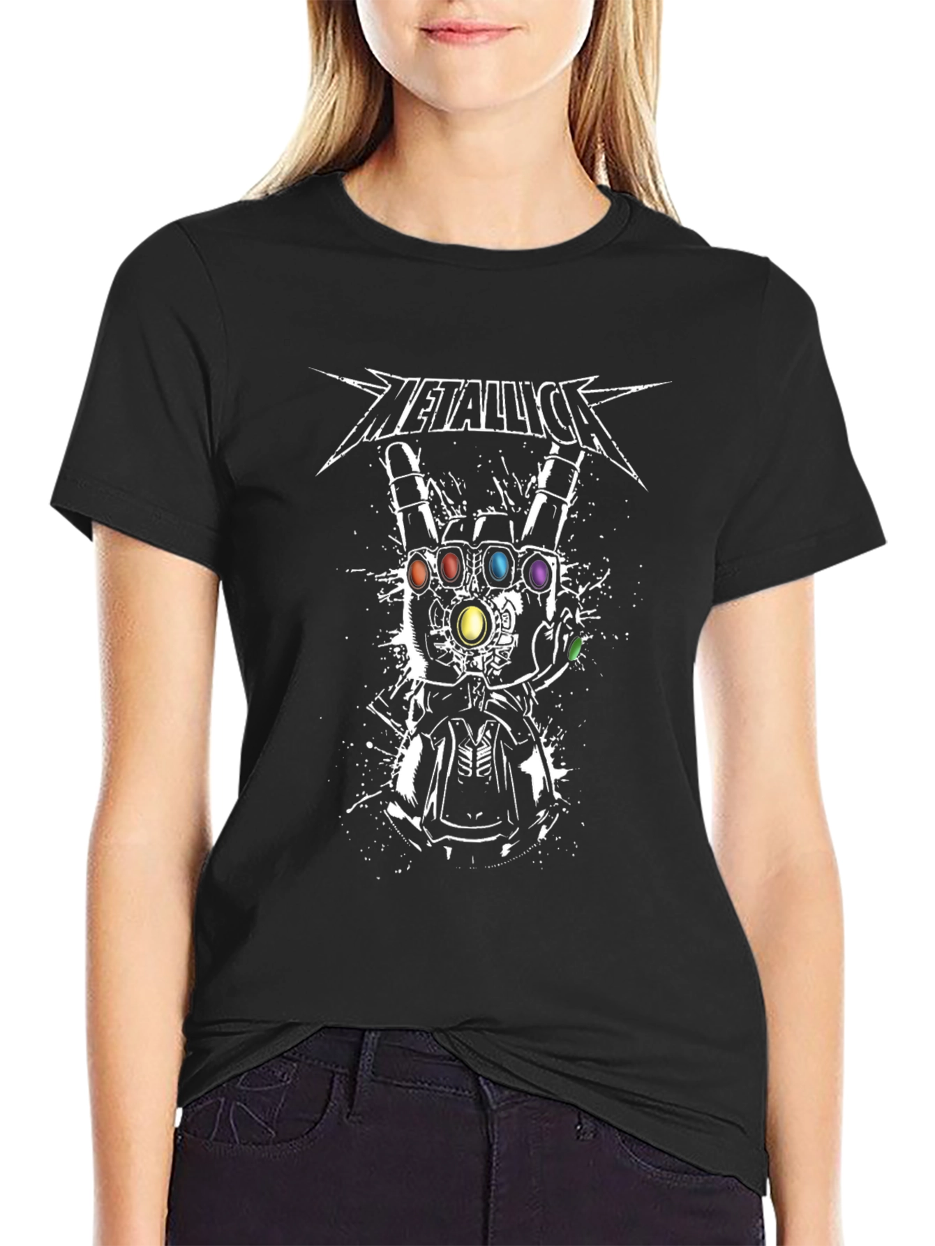 Metallica Infinity Gauntlet Black T-Shirt