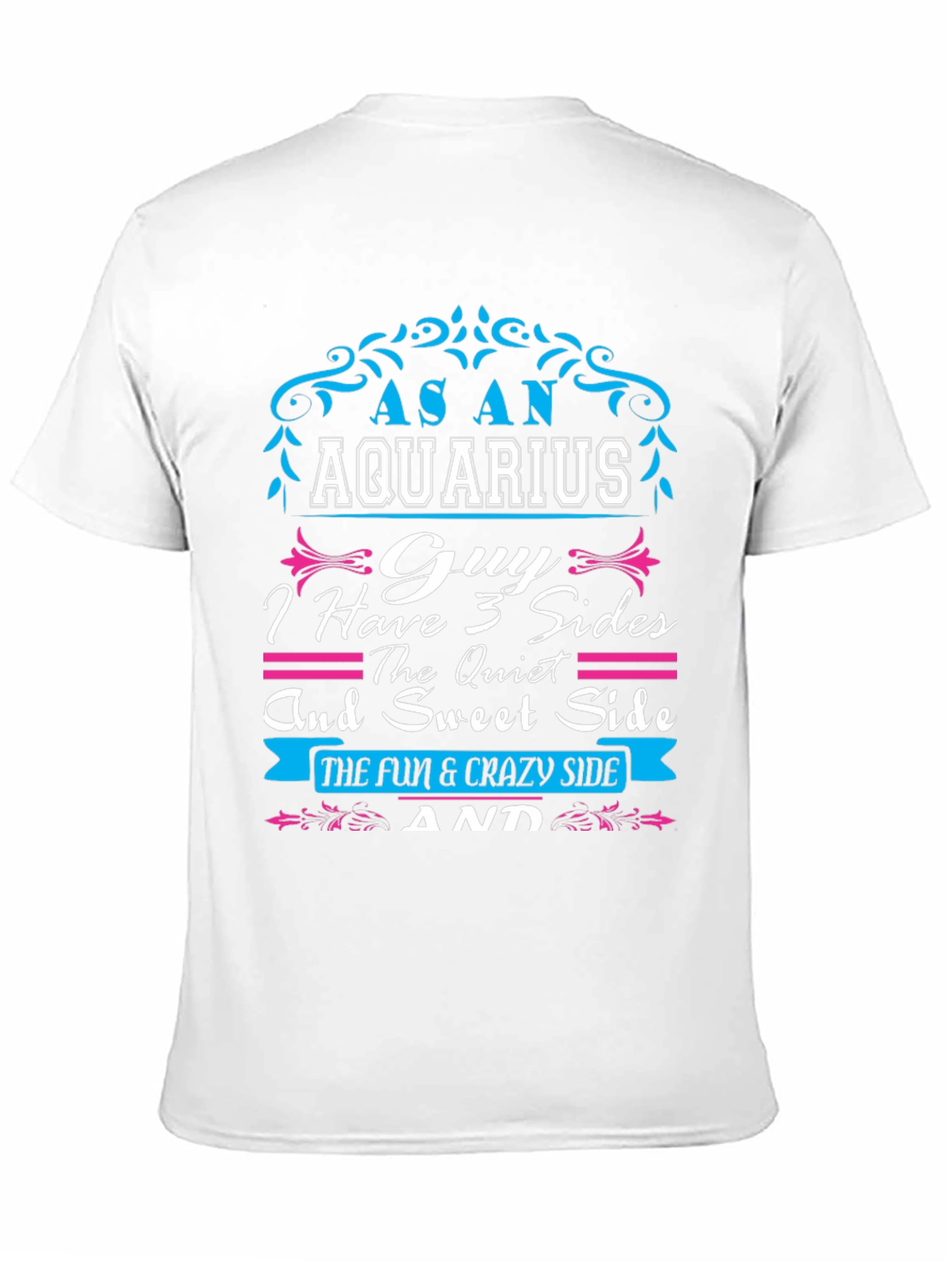Aquarius Guy 3 Sides Graphic T-Shirt