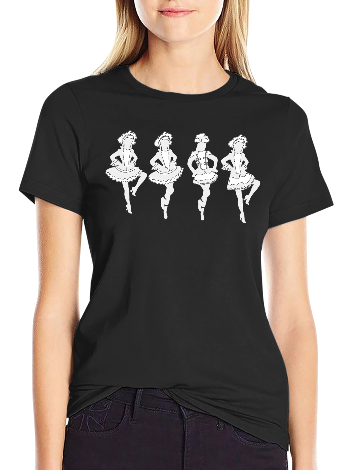 Irish Dance T-Shirt - Black Cotton Tee