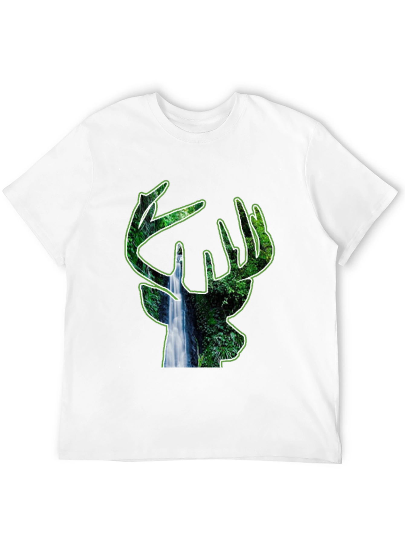 Nature Deer Black T-Shirt