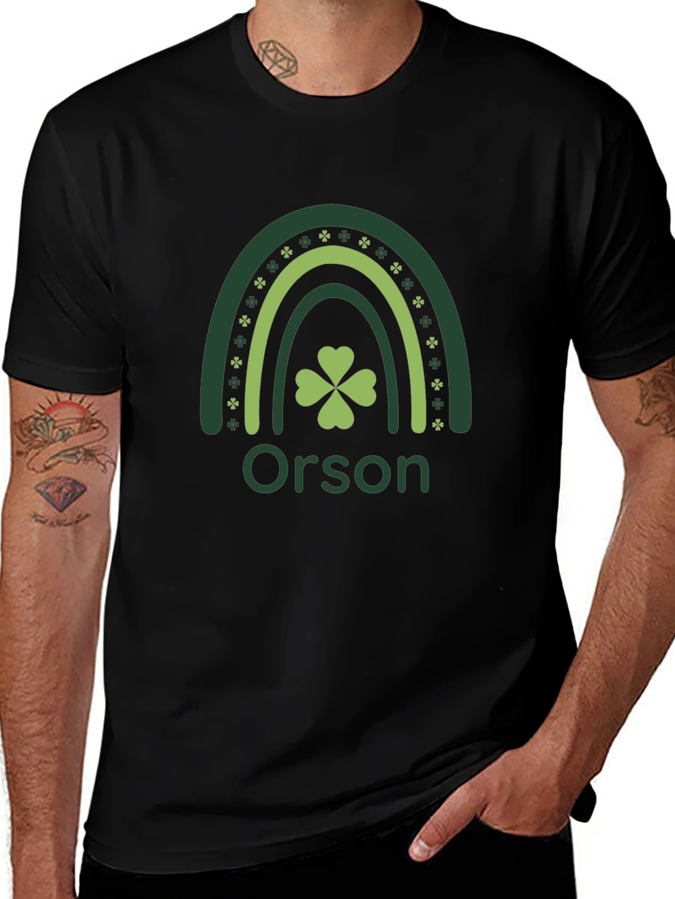 Orson St. Patricks Day Shamrock Rainbow T-Shirt