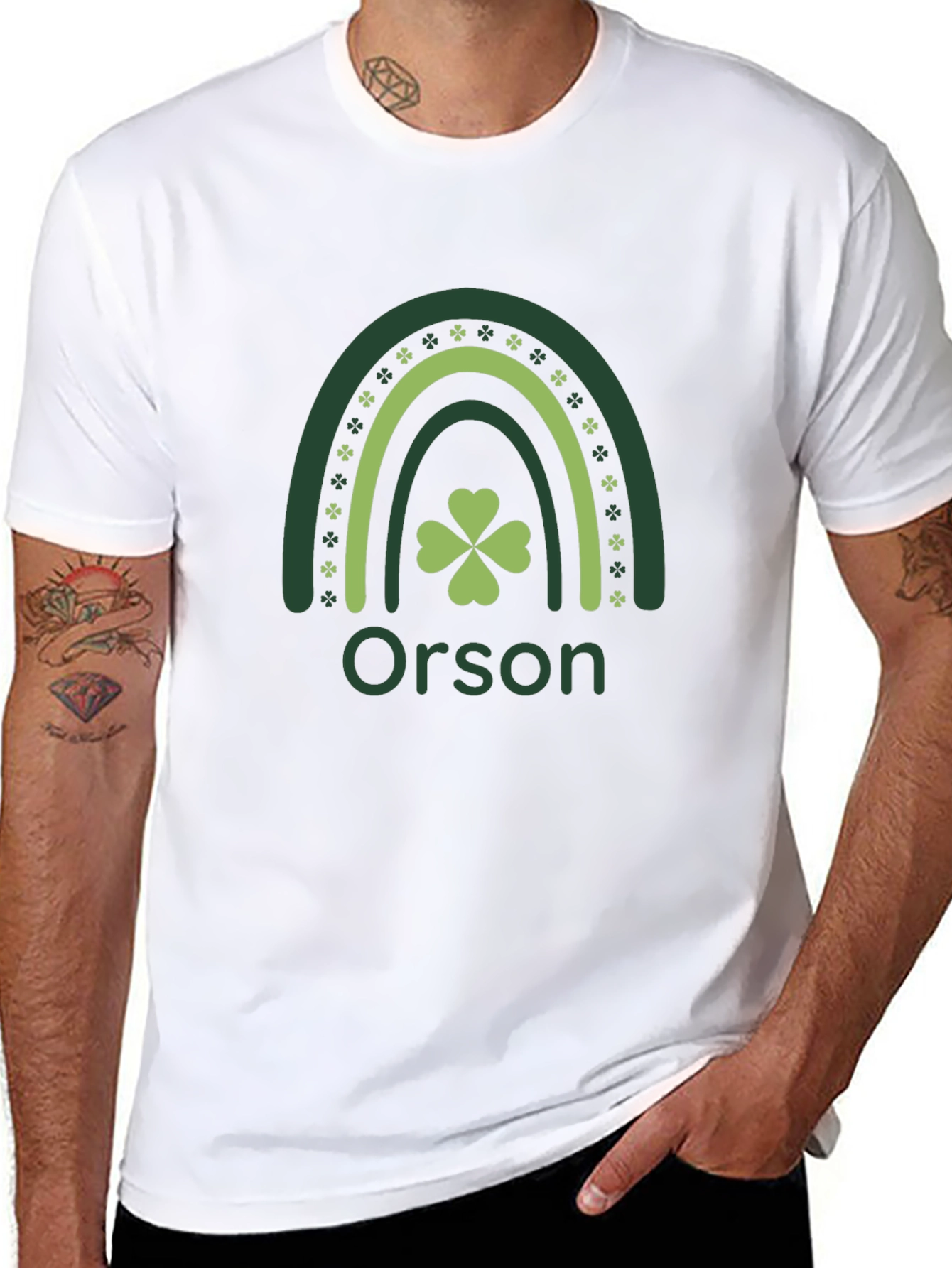 Orson St. Patricks Day Shamrock Rainbow T-Shirt