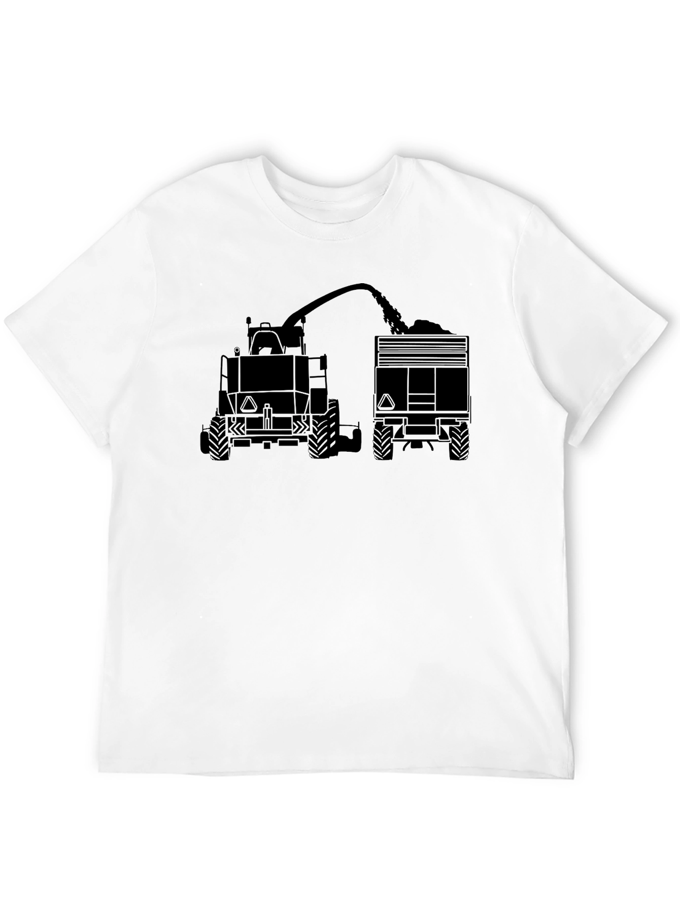 Black Tractor Tee: Farm Life Graphic T-Shirt
