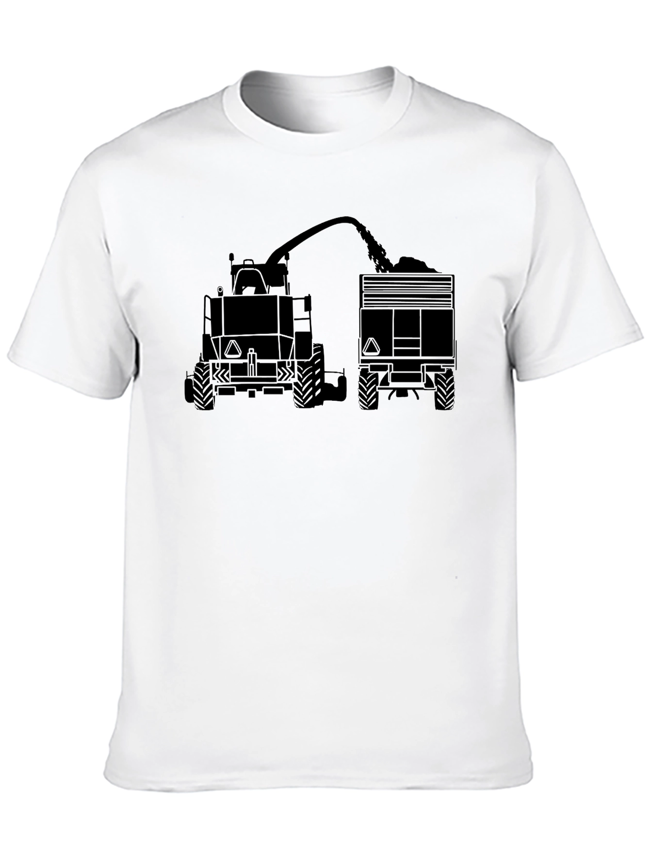 Black Tractor Tee: Farm Life Graphic T-Shirt
