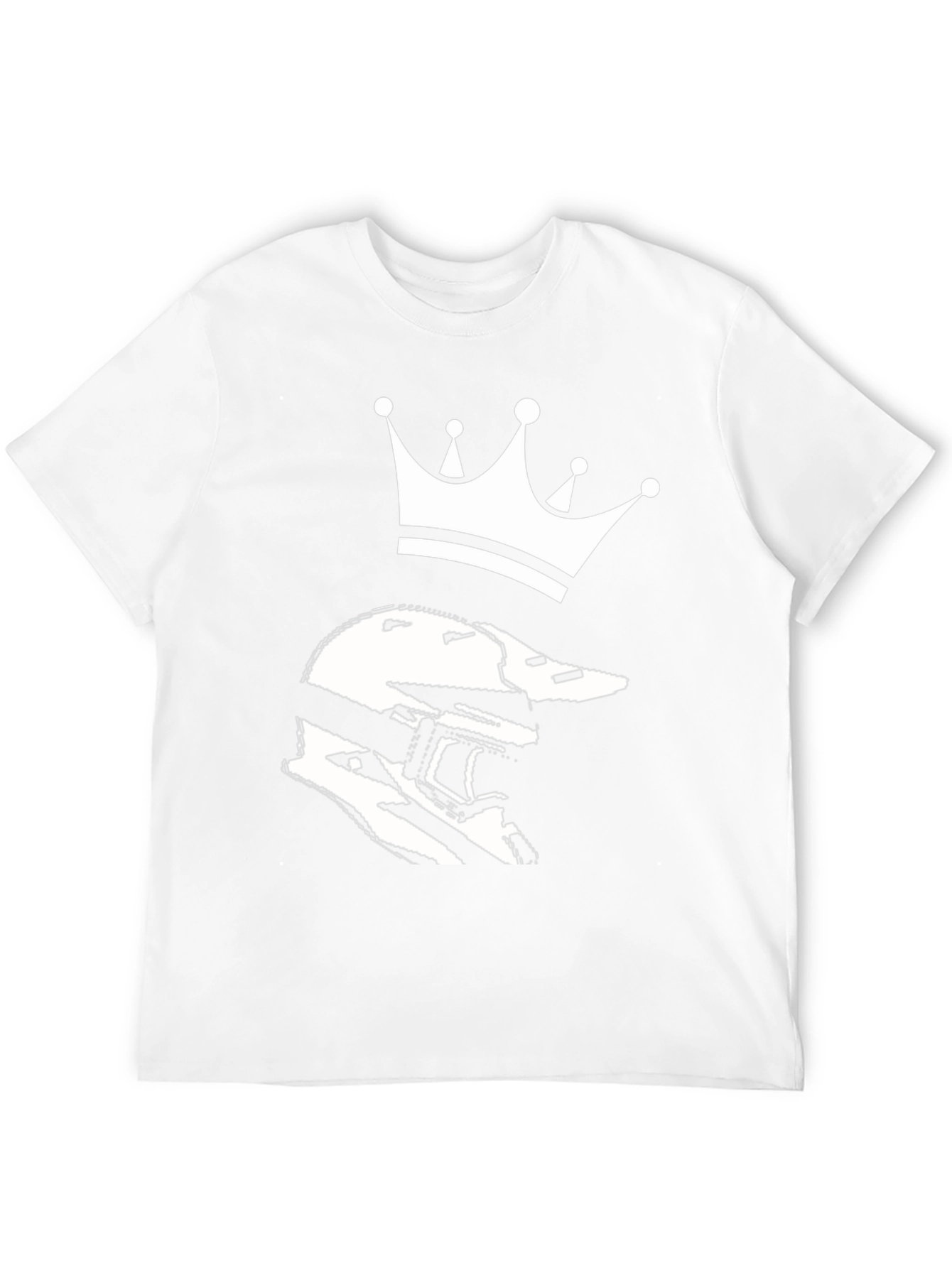 Helmet King Graphic Tee - Black Cotton Blend T-Shirt